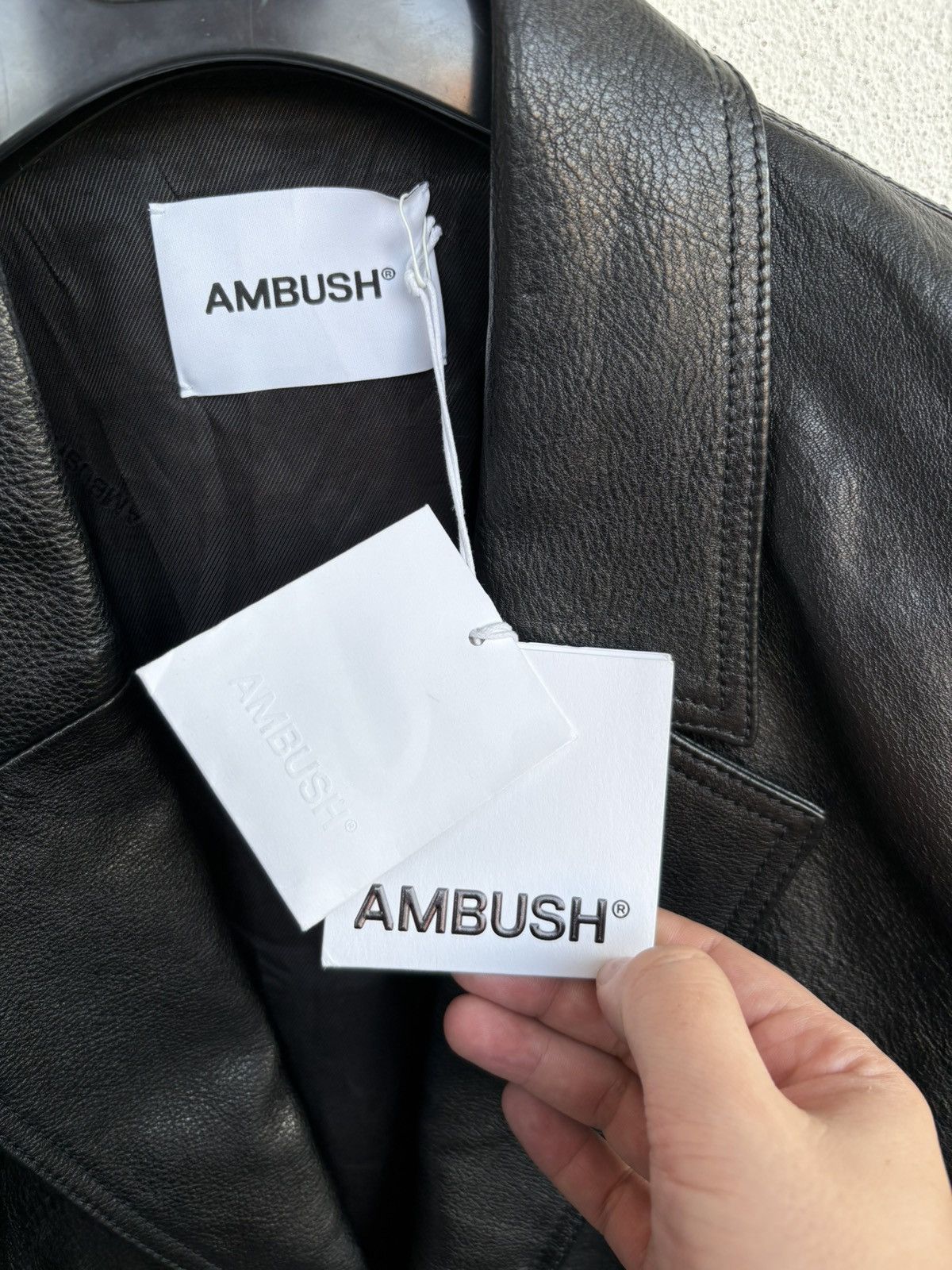 Ambush Design Ambush leather deconstructed jacket rare moto Size US M / EU 48-50 / 2 - 4 Thumbnail