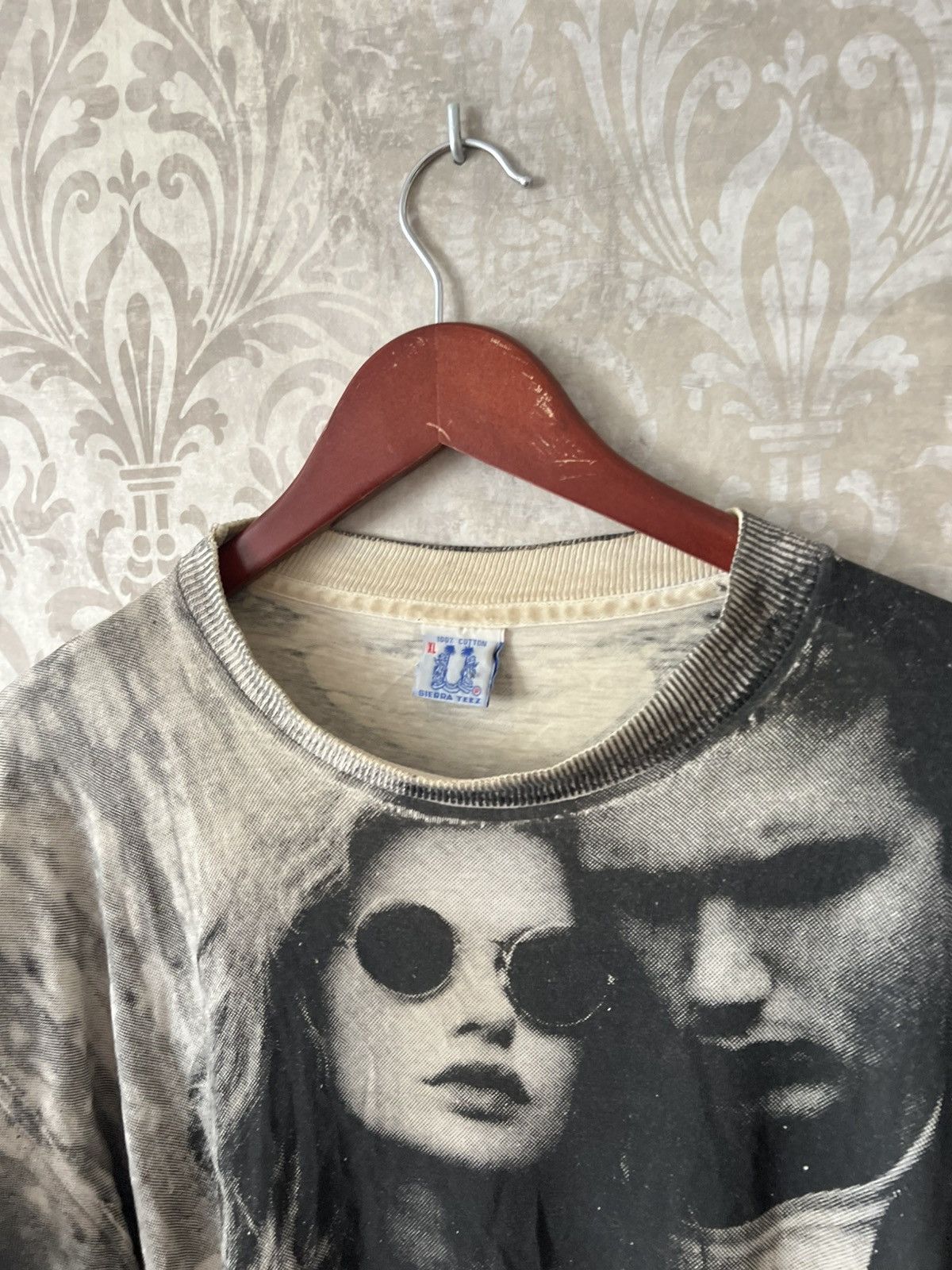 Vintage Vintage 90s All Over Print Biker Tee Graphic Harley Style Size US XL / EU 56 / 4 - 6 Thumbnail