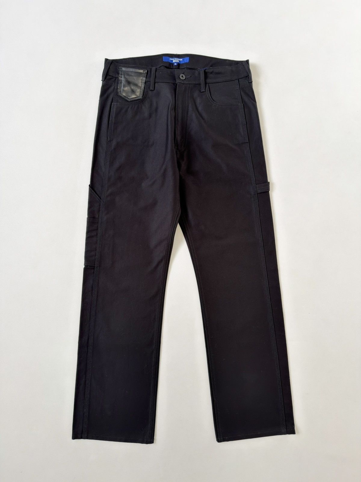 Comme des Garcons A/W 25 Wide Leg Black Cotton ‘Carpenter’ Pants Size US 32 / EU 48 - 15 Thumbnail