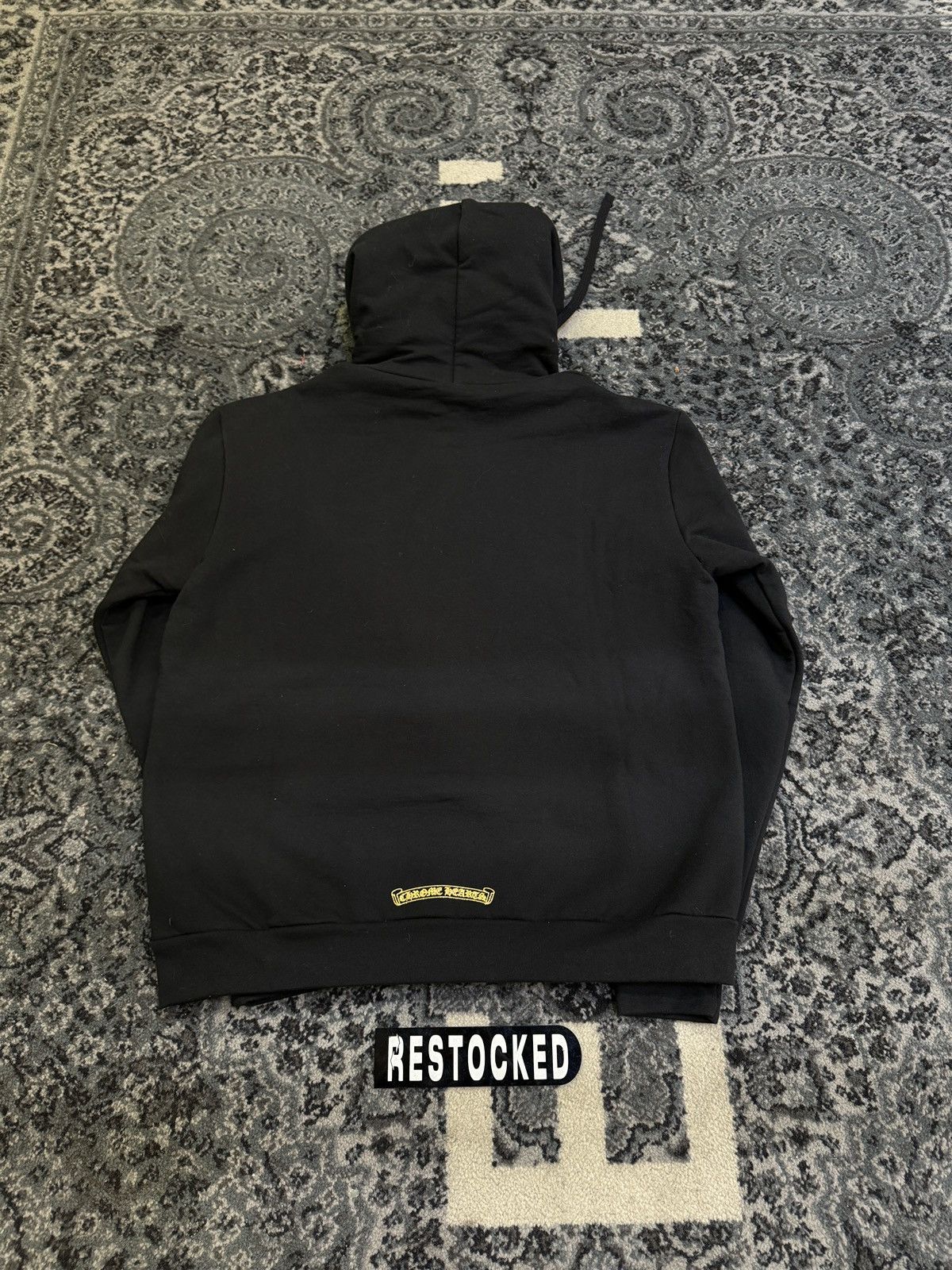 Chrome Hearts New Chrome Hearts Black & Gold Glitter Script Hoodie Size US M / EU 48-50 / 2 - 4 Thumbnail