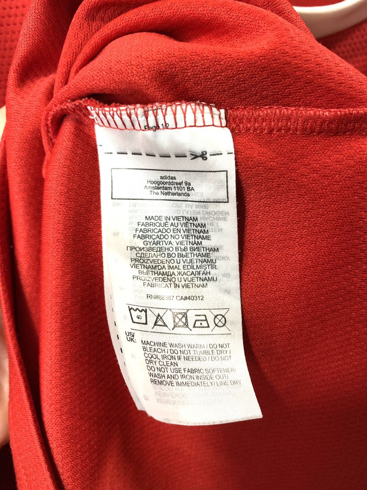 Adidas Adidas Manchester United Soccer Jersey T Shirt Size US L / EU 52-54 / 3 - 8 Thumbnail