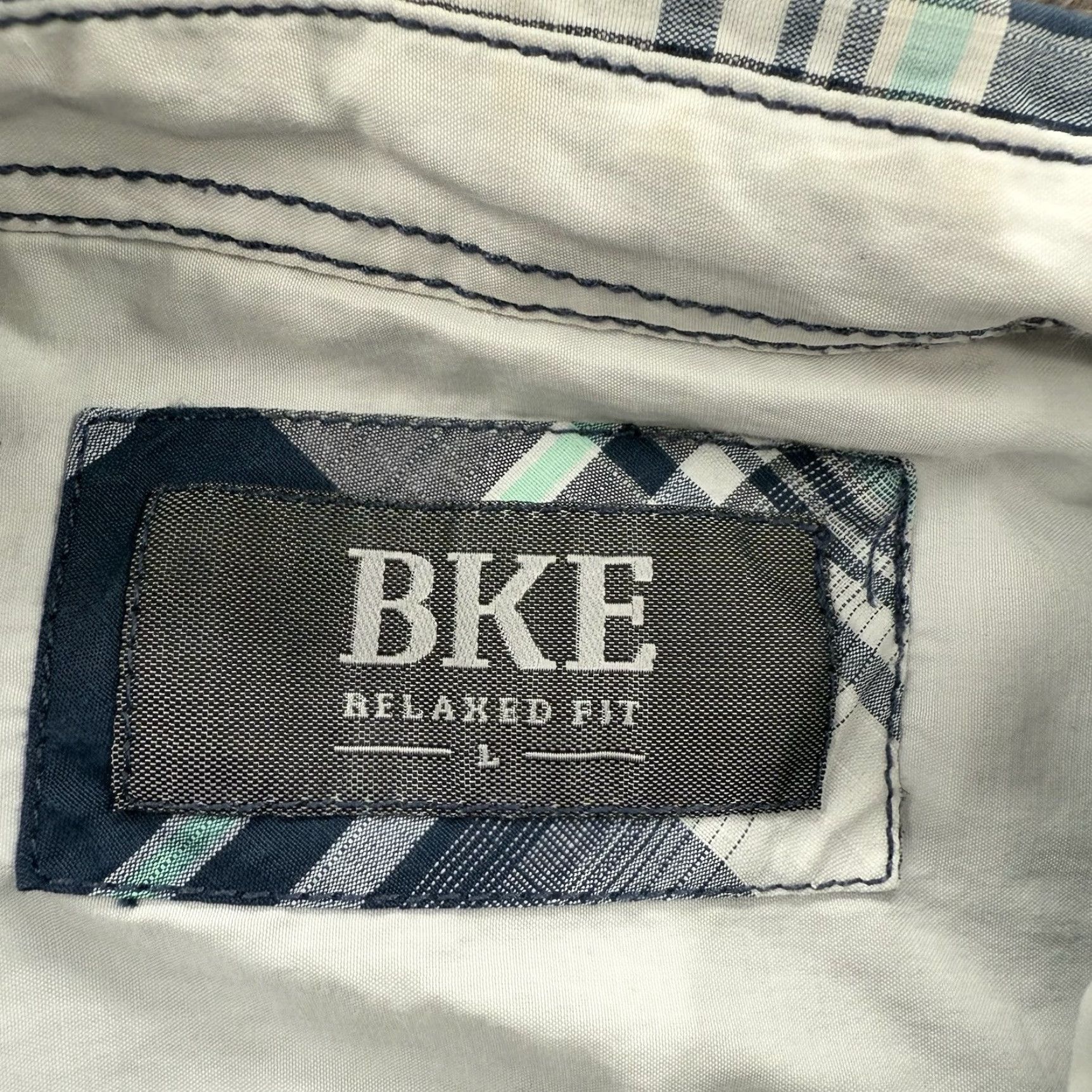 Vintage BKE Buckle Shirt Men Large Plaid Cotton Pearl Snap Long Sleeve Cowboy Rodeo Shirt Size US L / EU 52-54 / 3 - 3 Thumbnail
