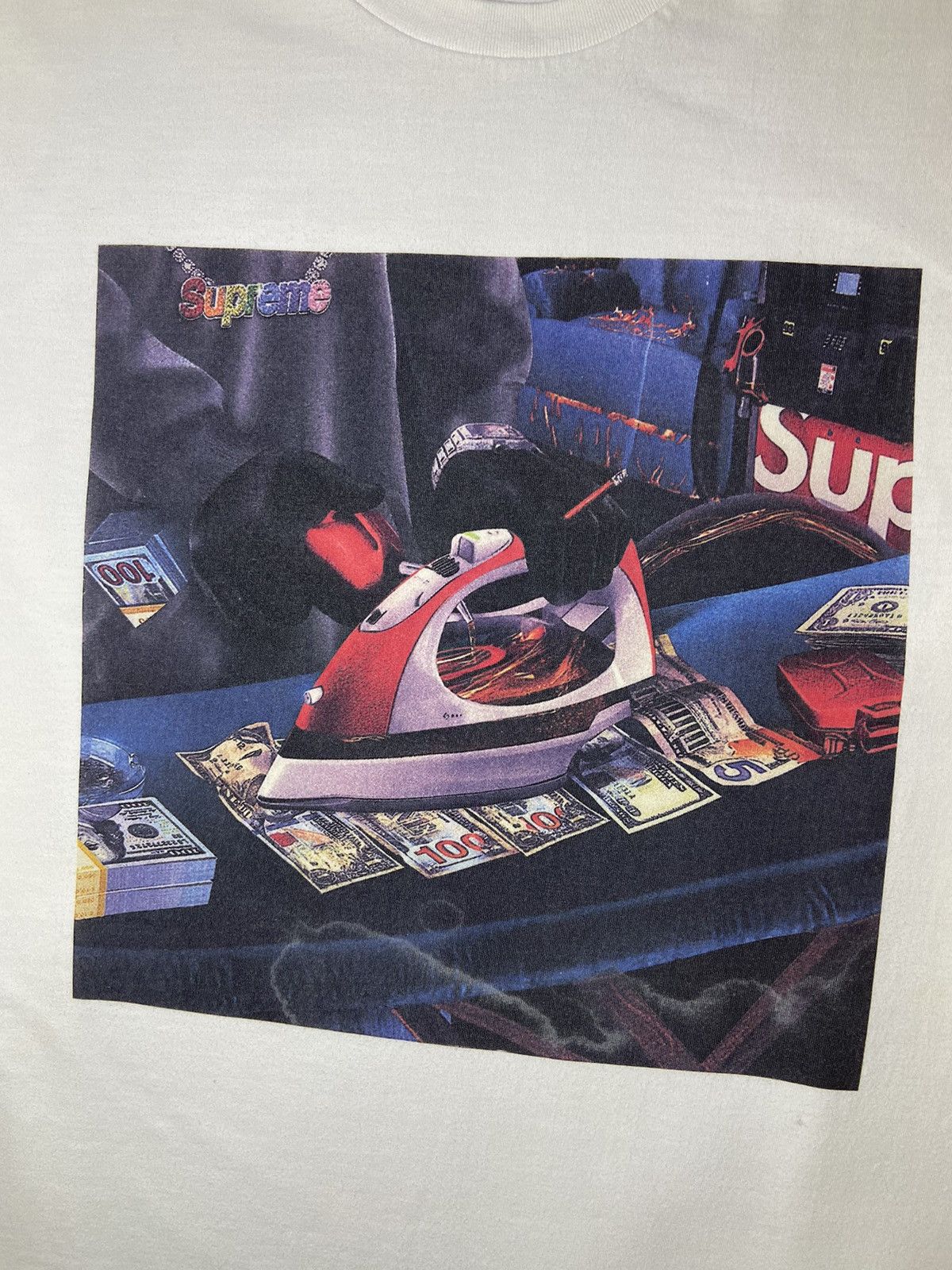 Supreme 💥Supreme white printed logo t-shirt‼️ Size US L / EU 52-54 / 3 - 3 Thumbnail