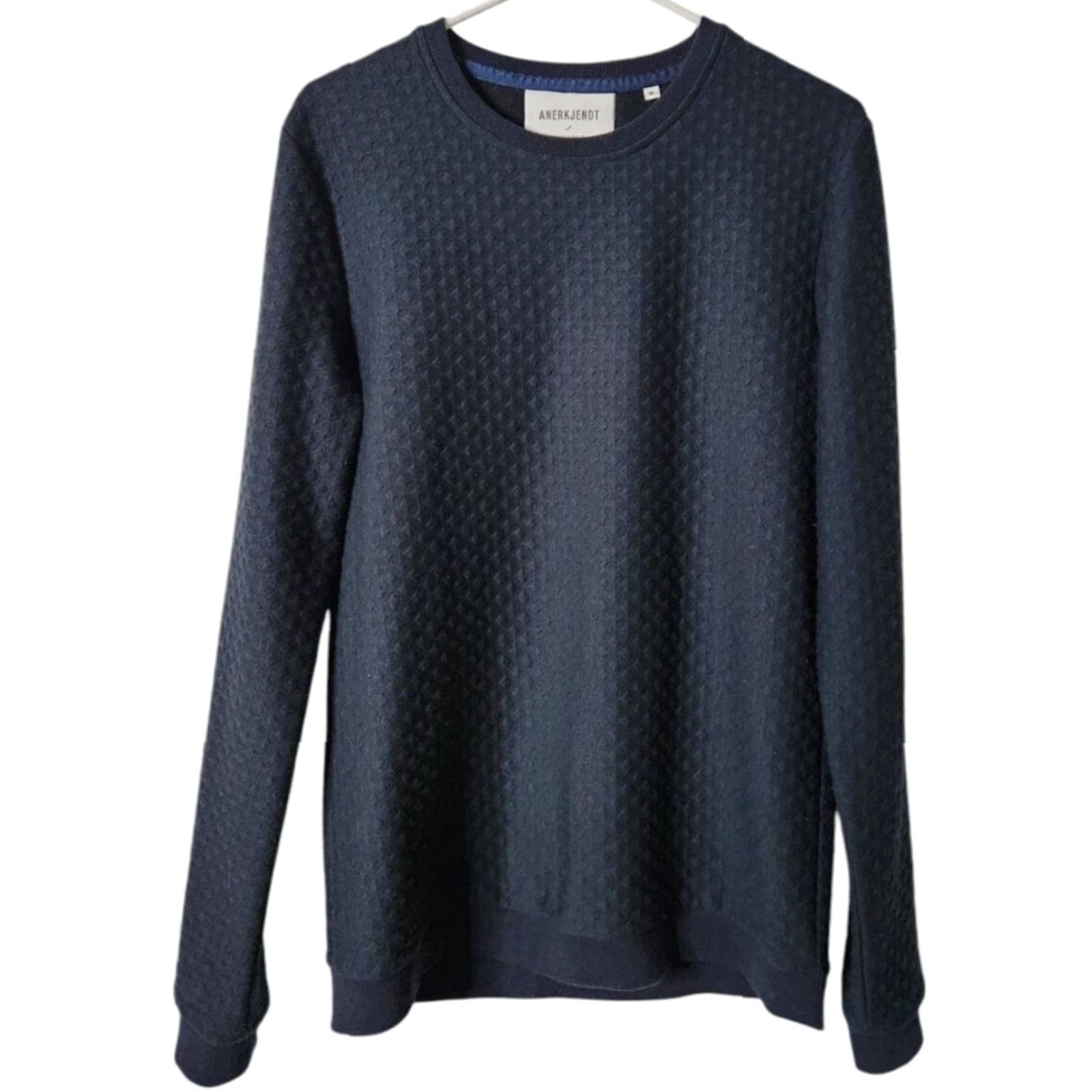 Anerkjendt Anerkjendt Sweatshirt Mens S Crewneck Blue Pullover Long Sleeve Size US S / EU 44-46 / 1 - 2 Thumbnail