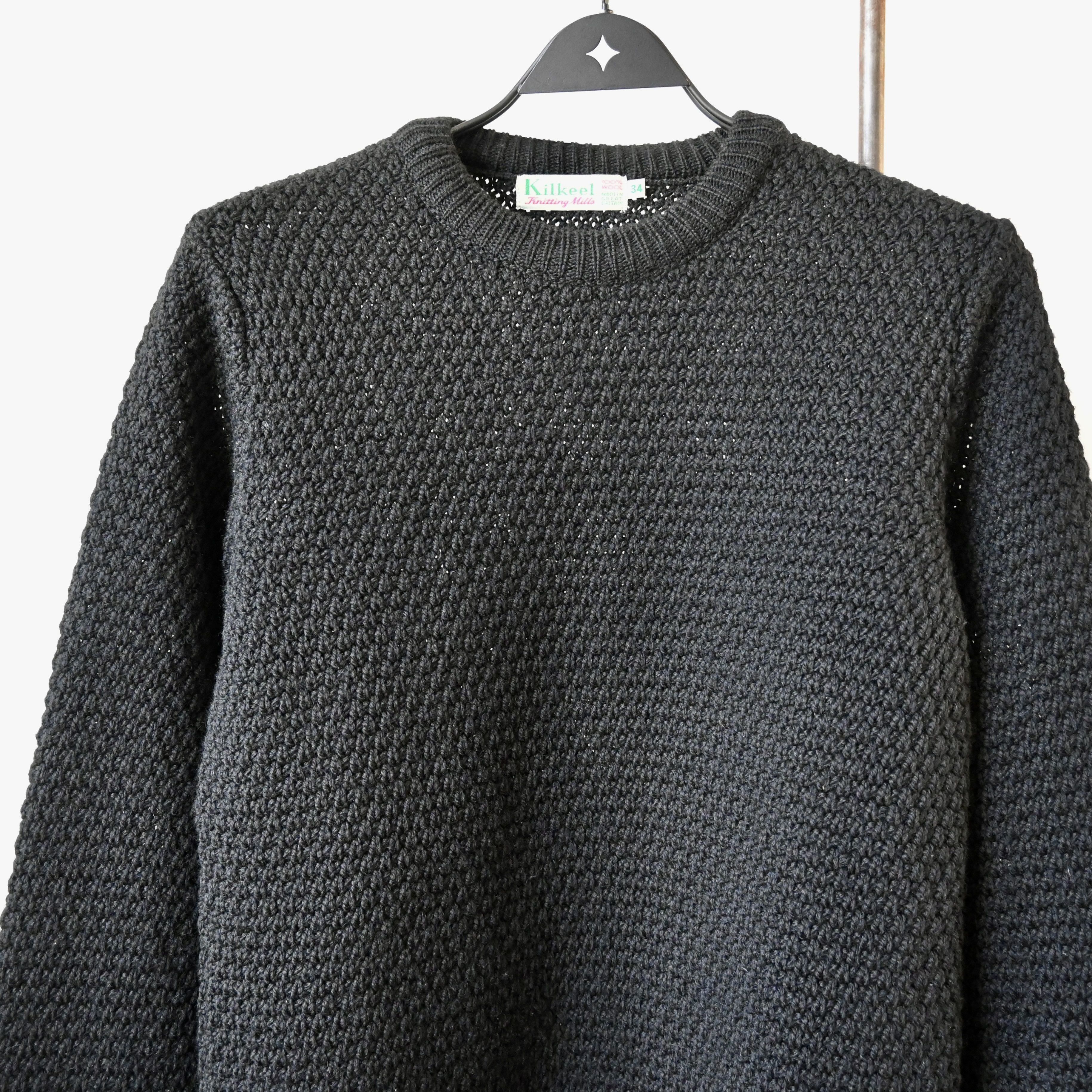 Other Kilkeel Knitting Mills popcorn knit sweater, made in England Size US S / EU 44-46 / 1 - 6 Thumbnail