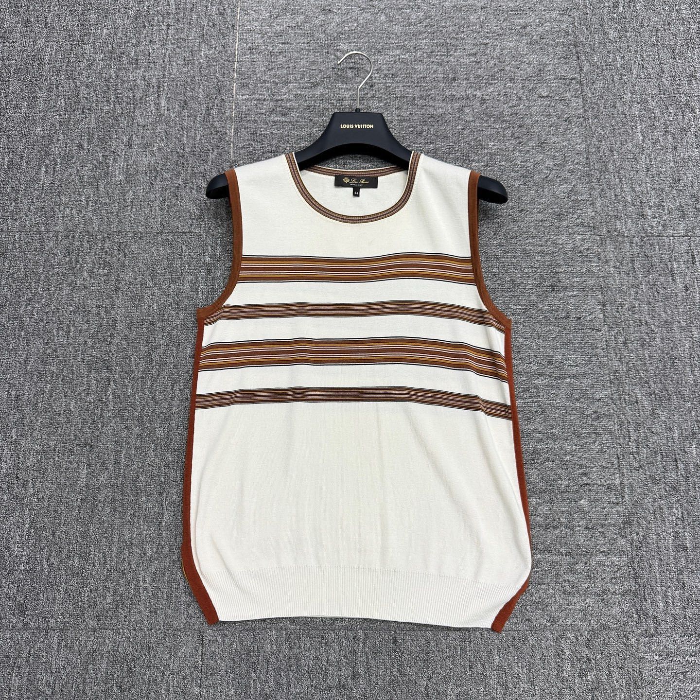 Loro Piana Loro Piana Striped Silk Blend Vest Size S Size US S / EU 44-46 / 1 - 1 Thumbnail