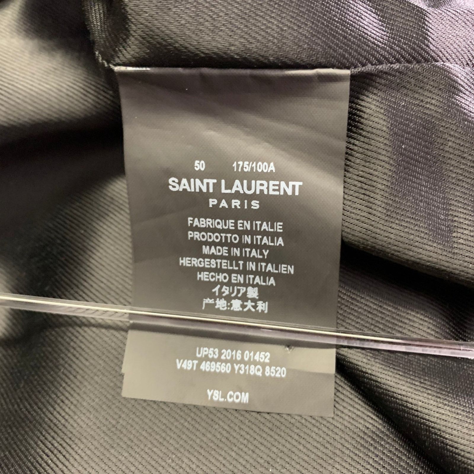 Saint Laurent Paris 40 Black Multi Color Floral Viscose Varsity Jacket Size US L / EU 52-54 / 3 - 6 Thumbnail
