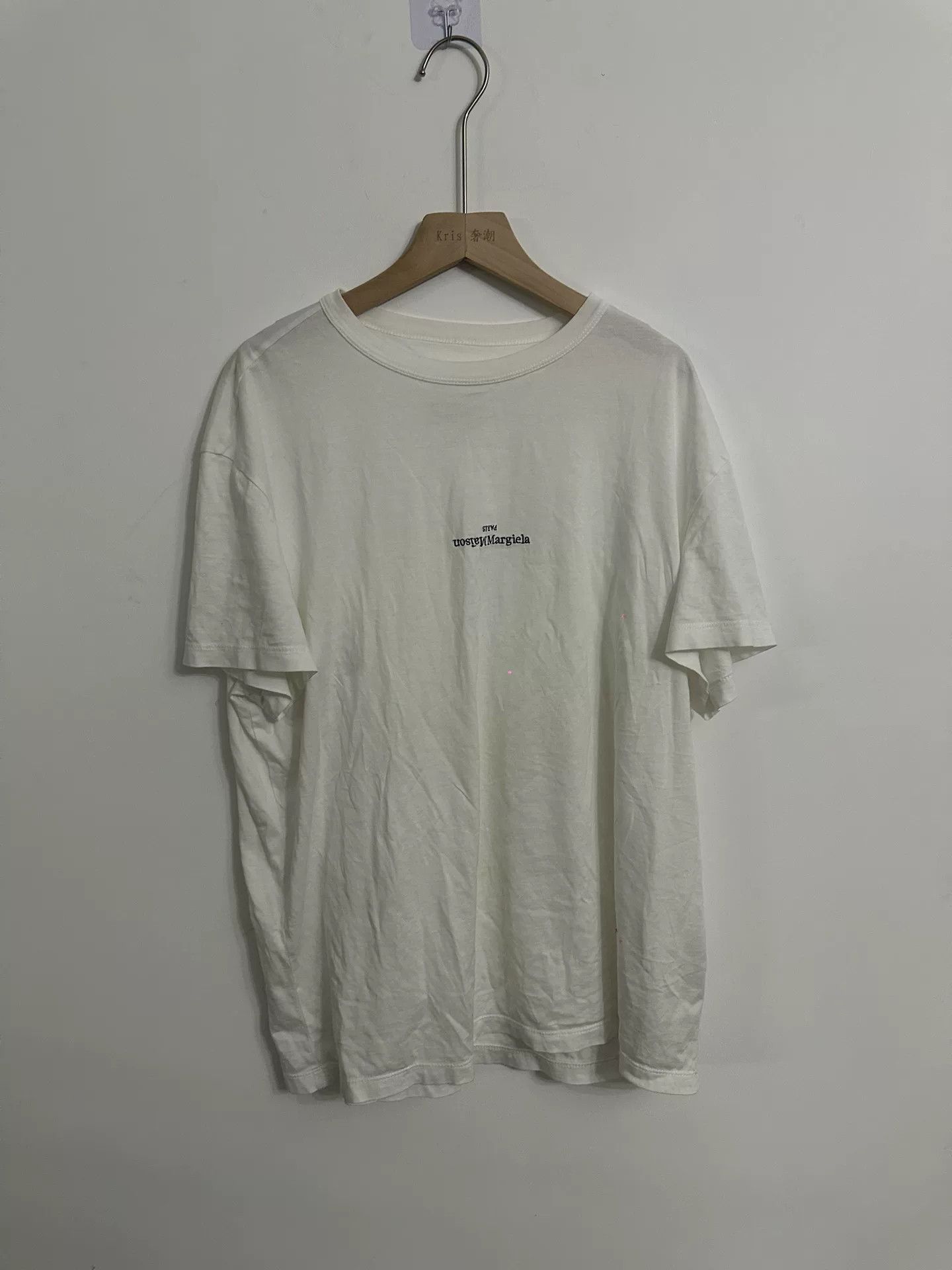 Maison Margiela maison margiela logo print short sleeve t-shirt Size US M / EU 48-50 / 2 - 1 Thumbnail