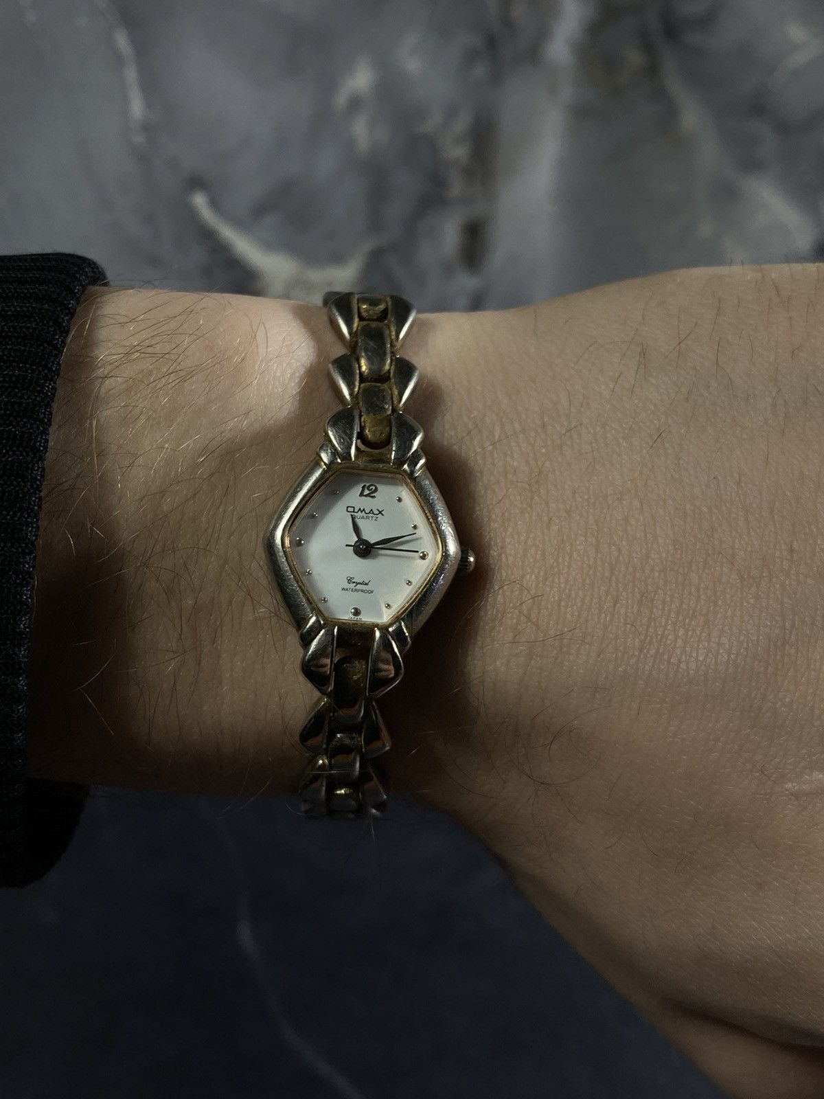 Jewelry Vintage Omax Hexagon Watch, Gold-Tone Bracelet Size ONE SIZE - 12 Thumbnail