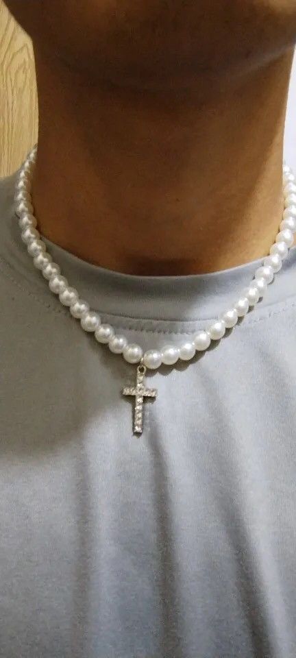 Other l Rhinestone Cross Jesus Pendant Choker Necklace Size ONE SIZE - 6 Thumbnail