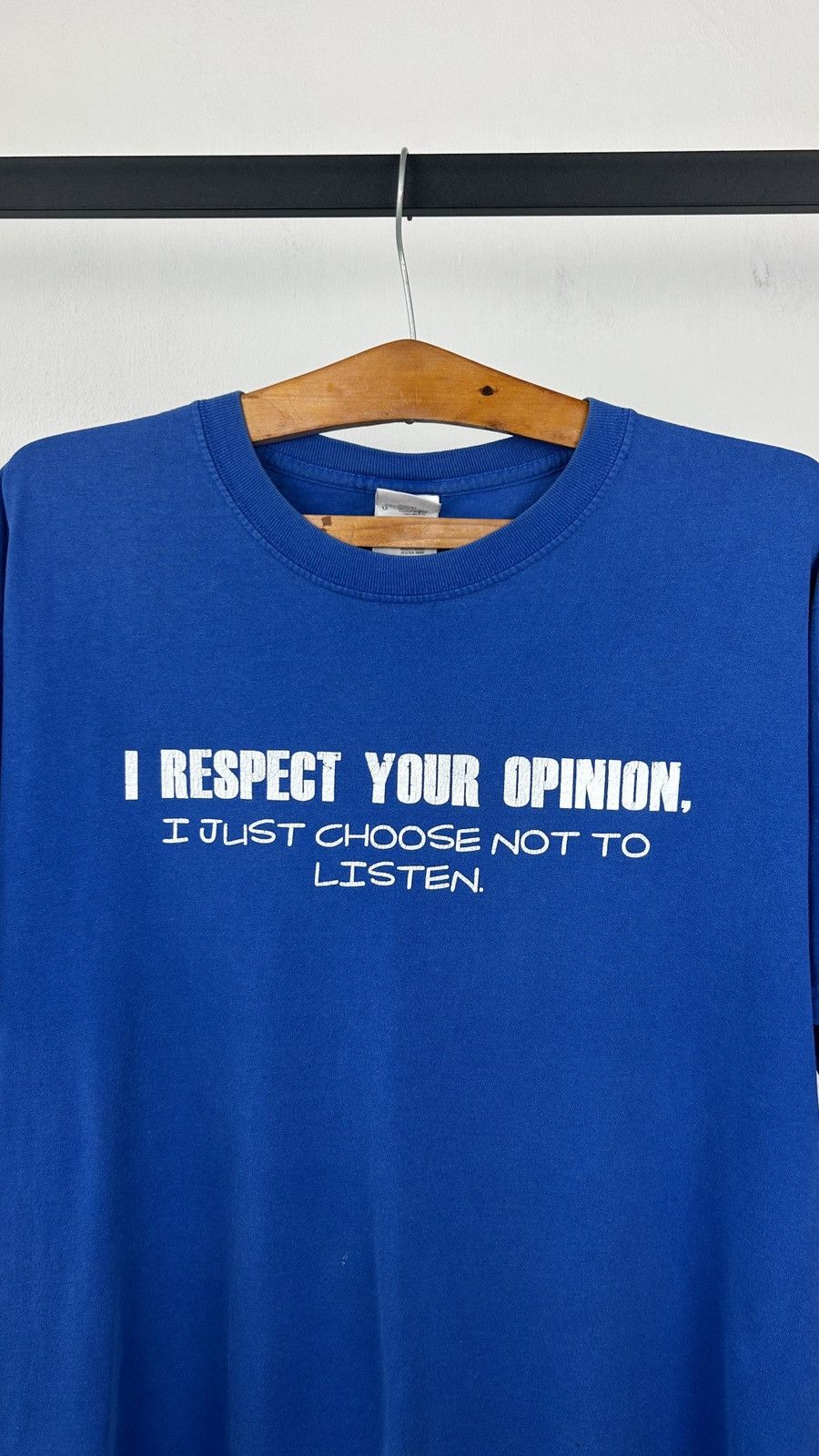 Vintage 2000s Wording Tee Size US L / EU 52-54 / 3 - 5 Thumbnail