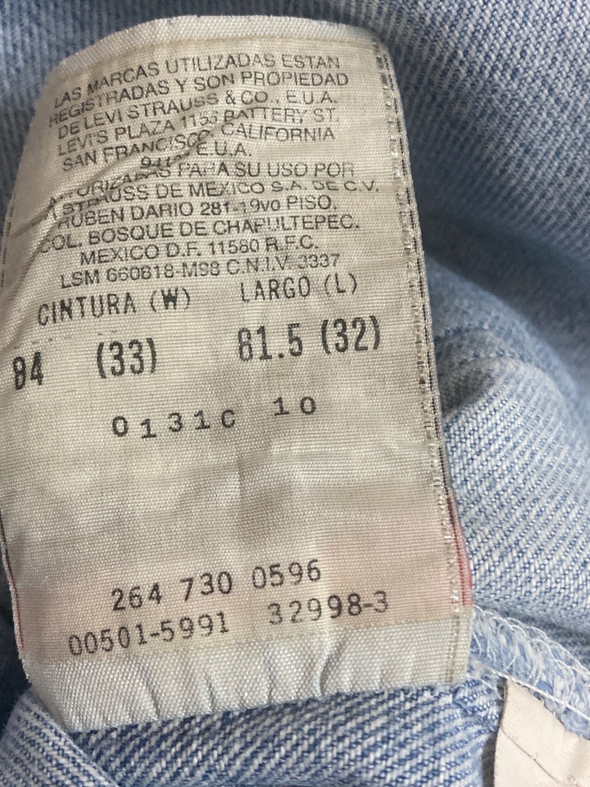 Levi's Vintage 90’s Levis 501 jeans Made in Mexico for Men Size US 33 - 6 Thumbnail