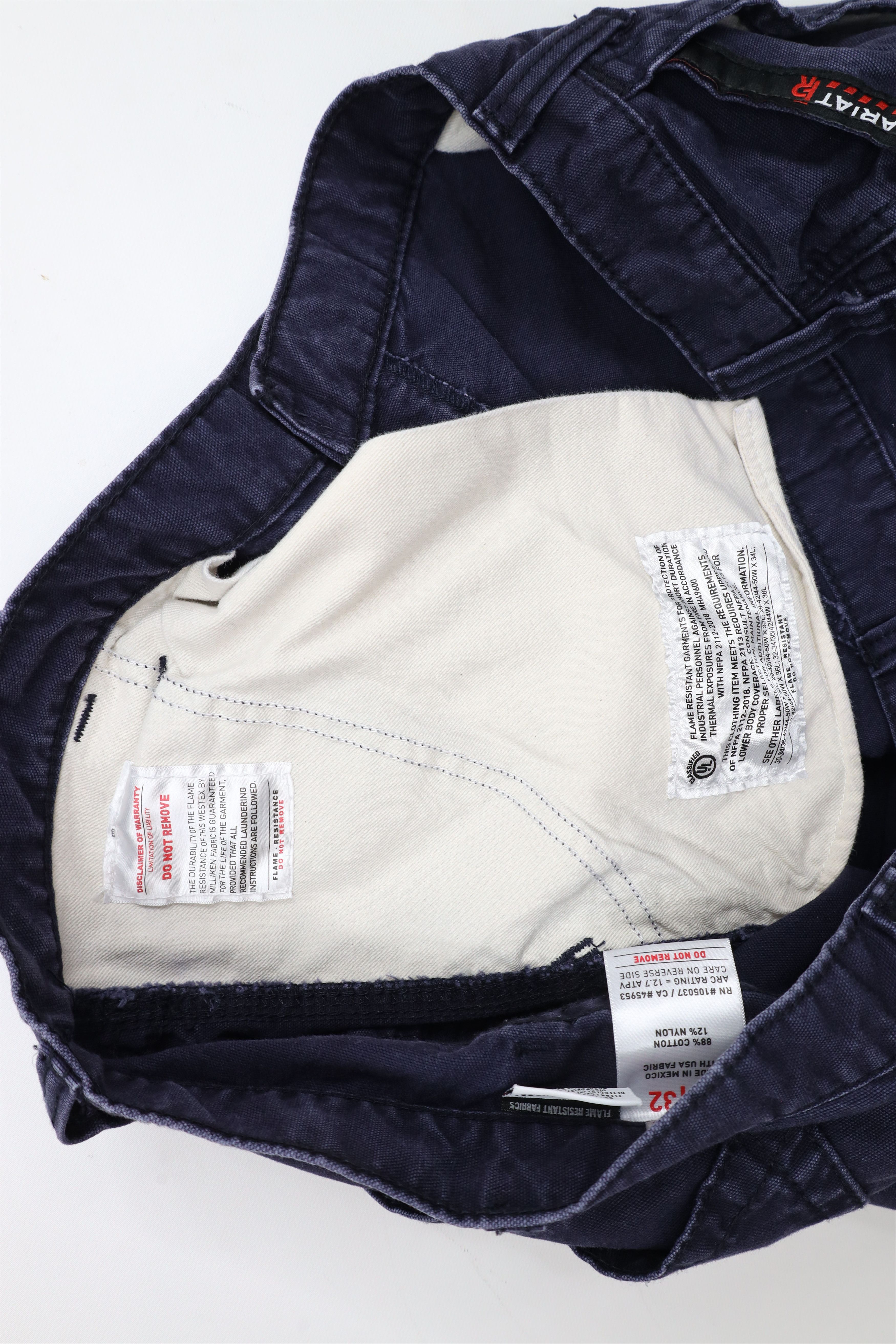 Ariat × Vintage Ariat FR Resistant Low Rise M4 Bootcut Canvas Pants Blue Size US 42 / EU 58 - 9 Thumbnail
