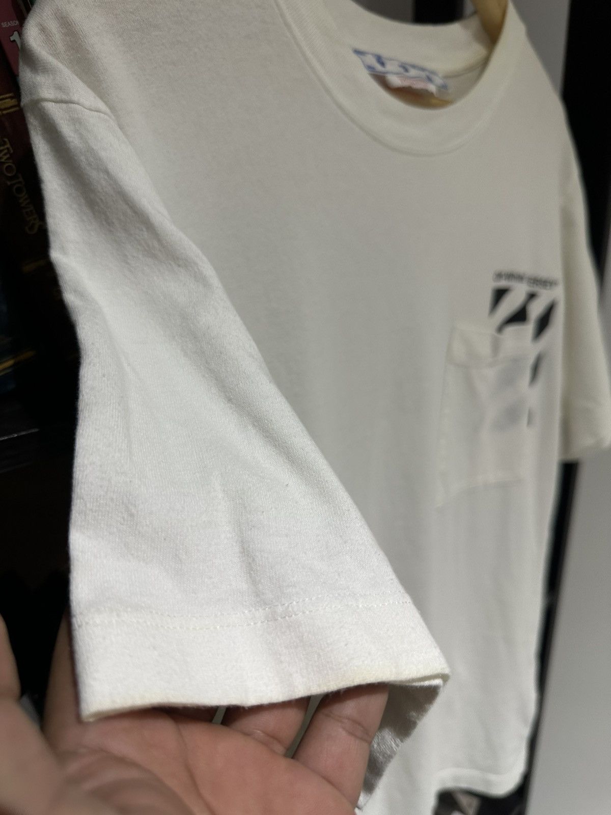 Off-White LASTDROP❗️off white "JERSEY" pocket tee Size US L / EU 52-54 / 3 - 4 Thumbnail