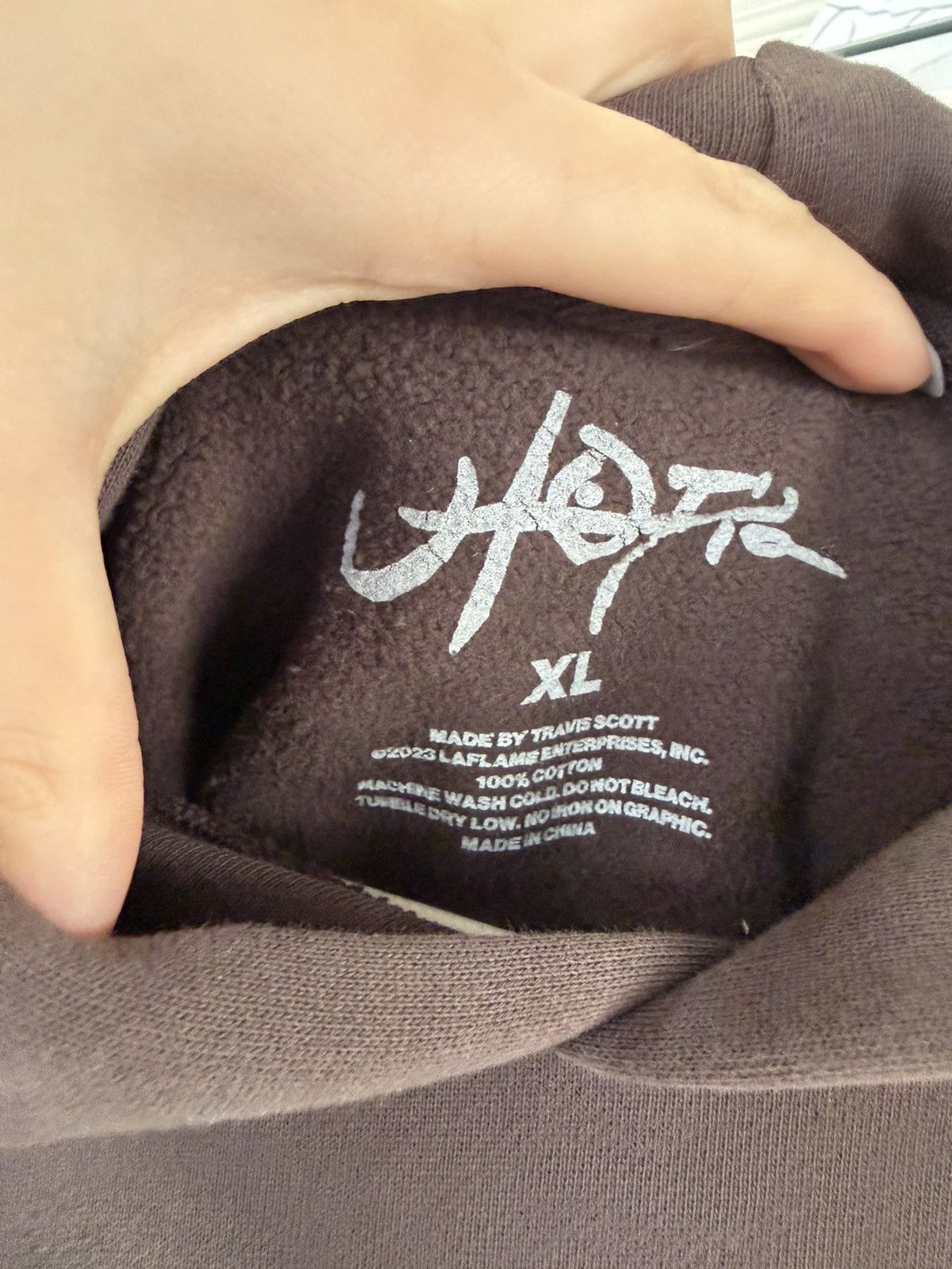 Travis Scott Travis Scott Utopia Hoodie (Dark Brown/Grey) Size US XL / EU 56 / 4 - 3 Thumbnail