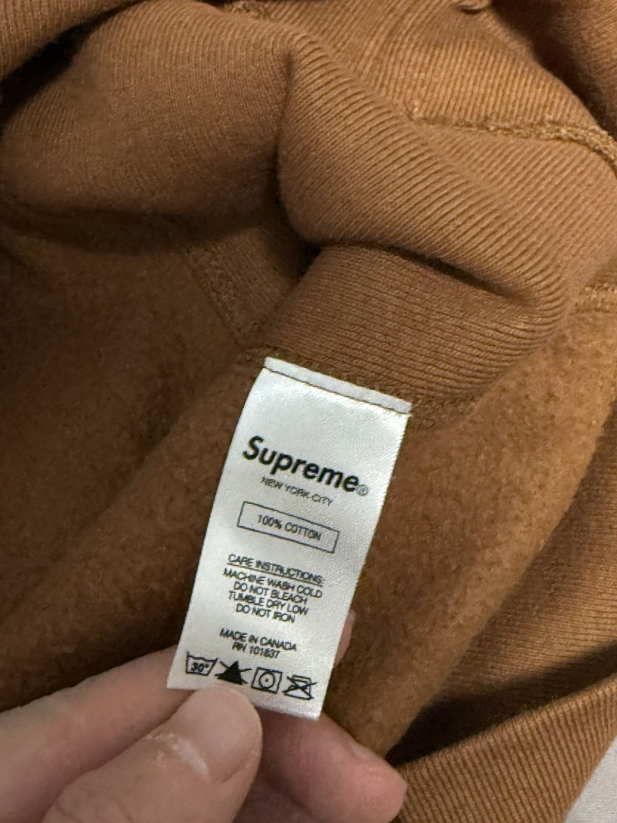 Supreme Supreme fw17 rust Brown box logo hooded sweatershirt Size US M / EU 48-50 / 2 - 7 Thumbnail