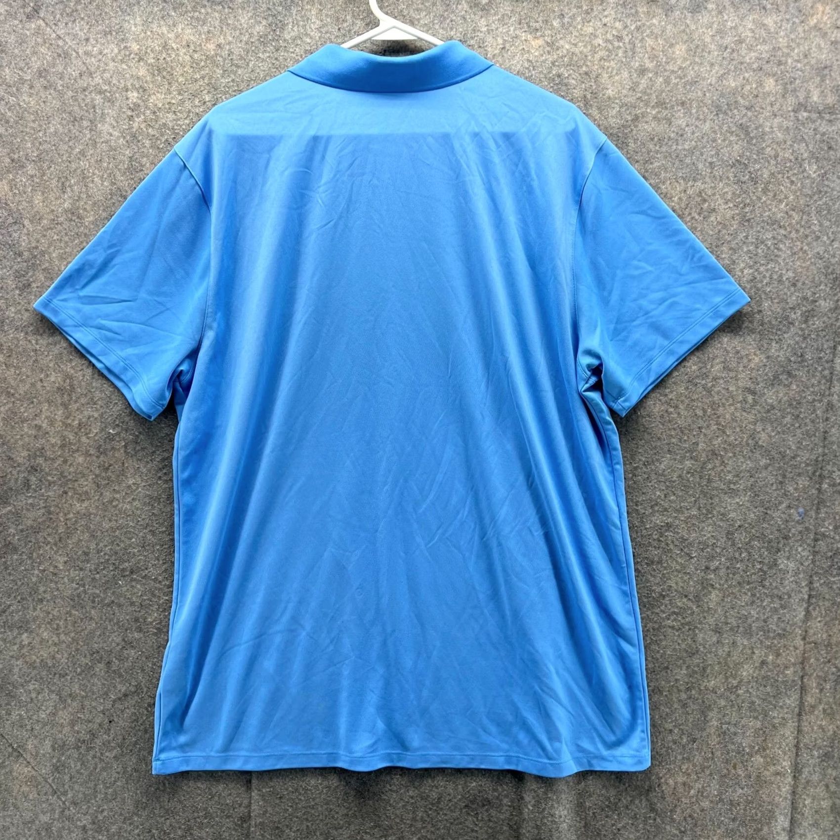 Nike Nike Polo Shirt Men -Athletic Dri Fit Golf Blue Fabric Blended Polyester Mens 2XL Size US XXL / EU 58 / 5 - 2 Thumbnail