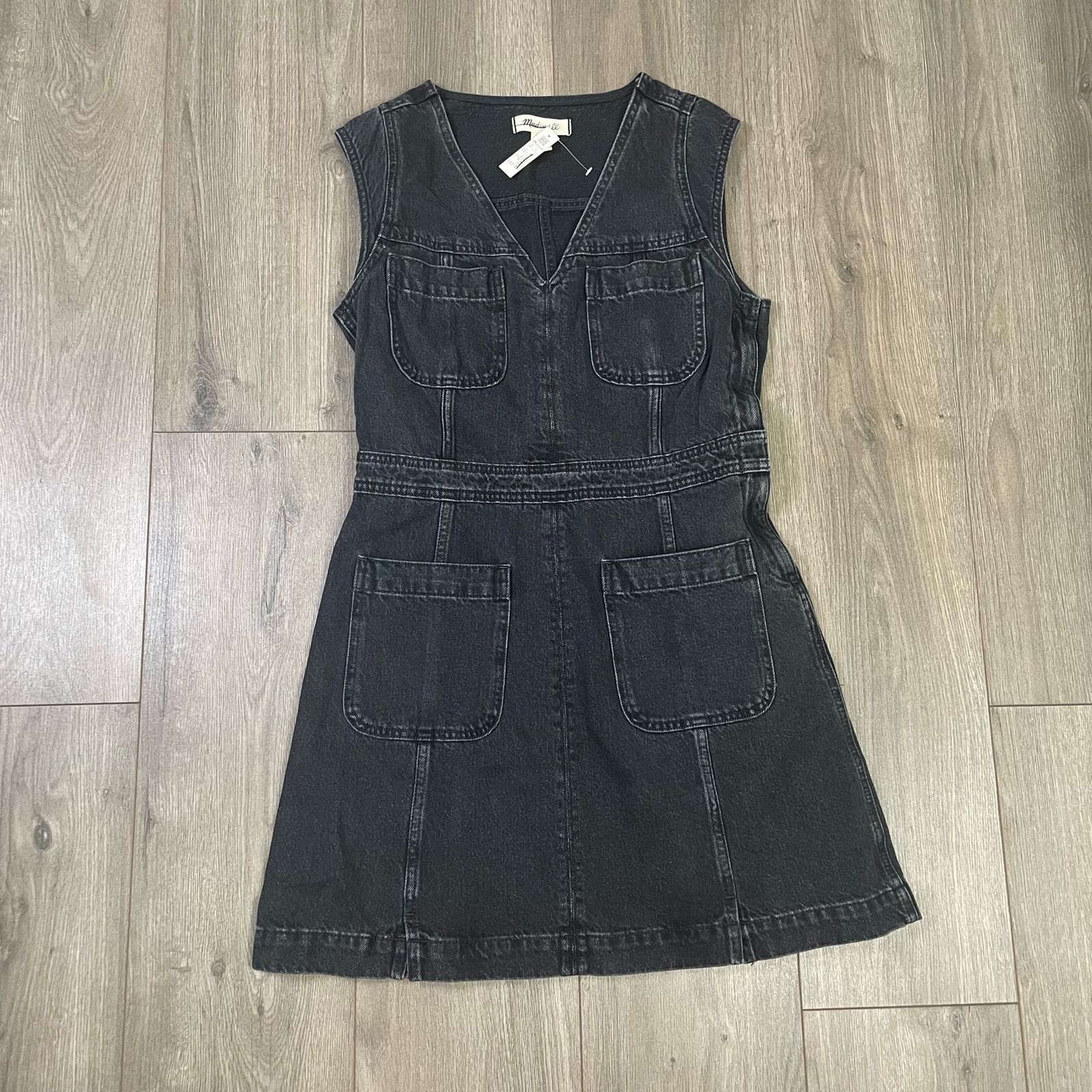 Madewell Madewell Denim Cap Sleeve V Neck Wash Mini Dress US Womens 6 Size M / US 6-8 / IT 42-44 - 1 Thumbnail