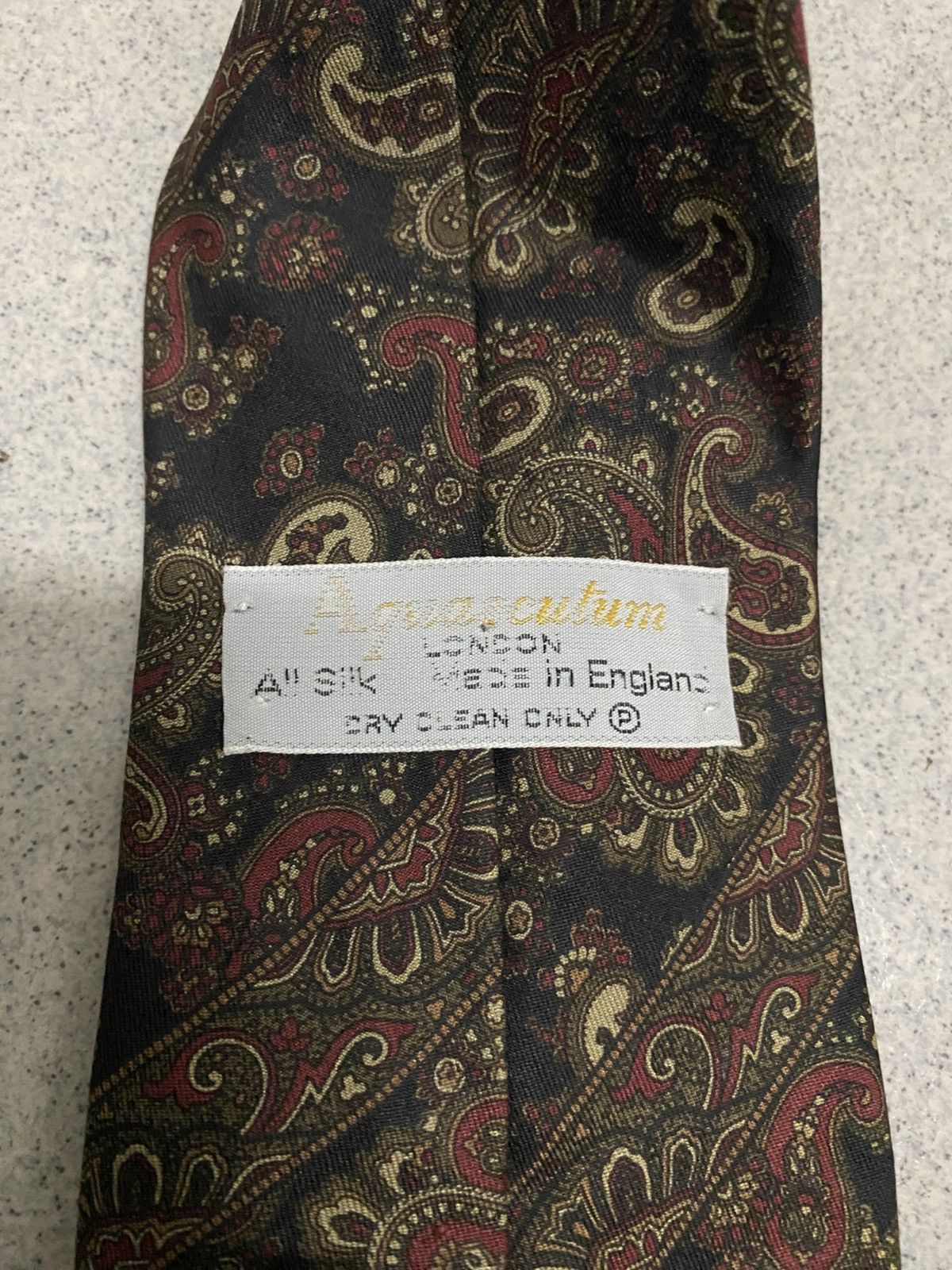Aquascutum × Vintage Vintage Aquascutum Paisley Silk Neckties Size ONE SIZE - 2 Thumbnail