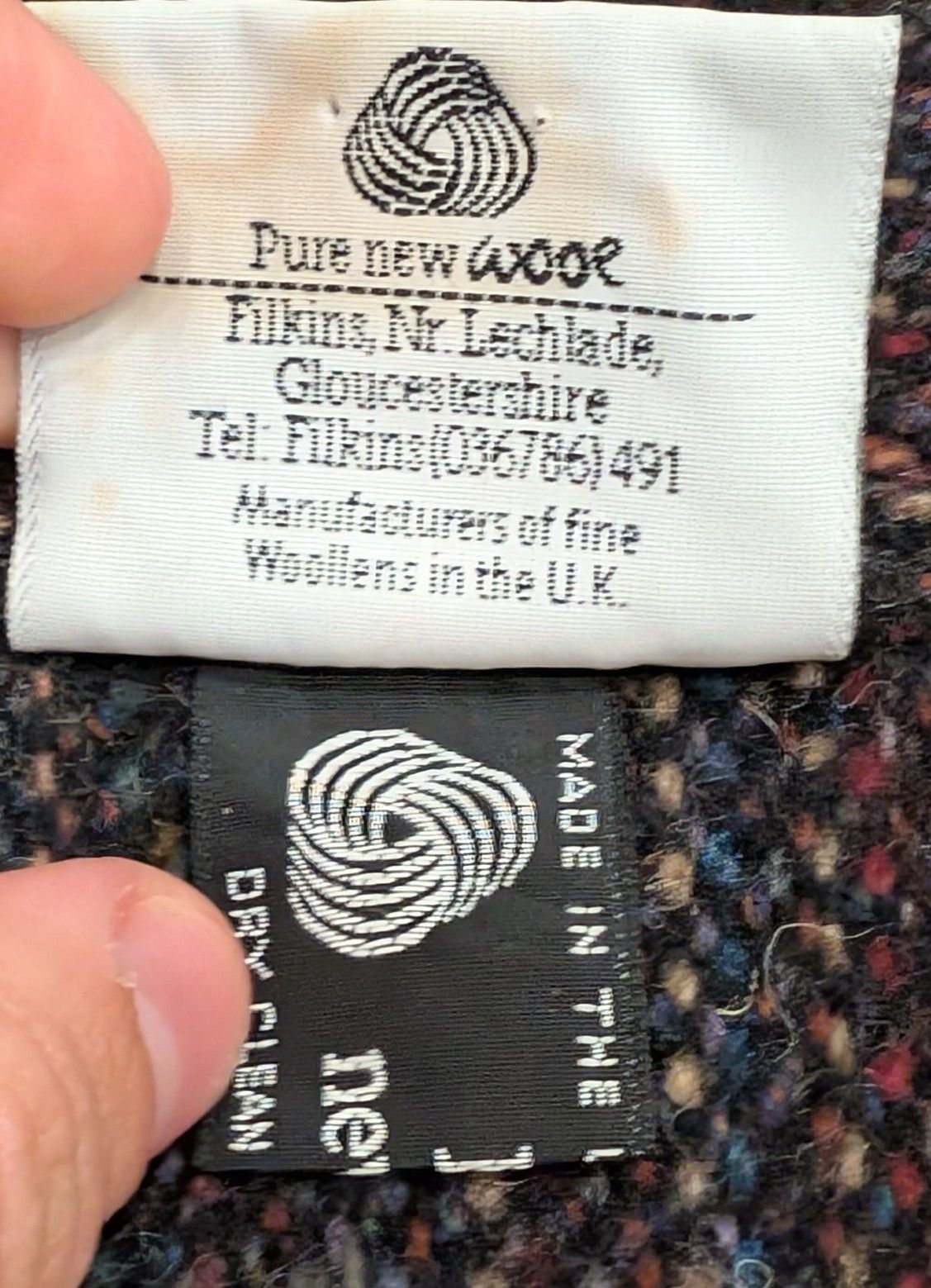 Other Vintage Cotswold 100% Wool Button Neck Sweater Made in UK Size US XL / EU 56 / 4 - 5 Thumbnail