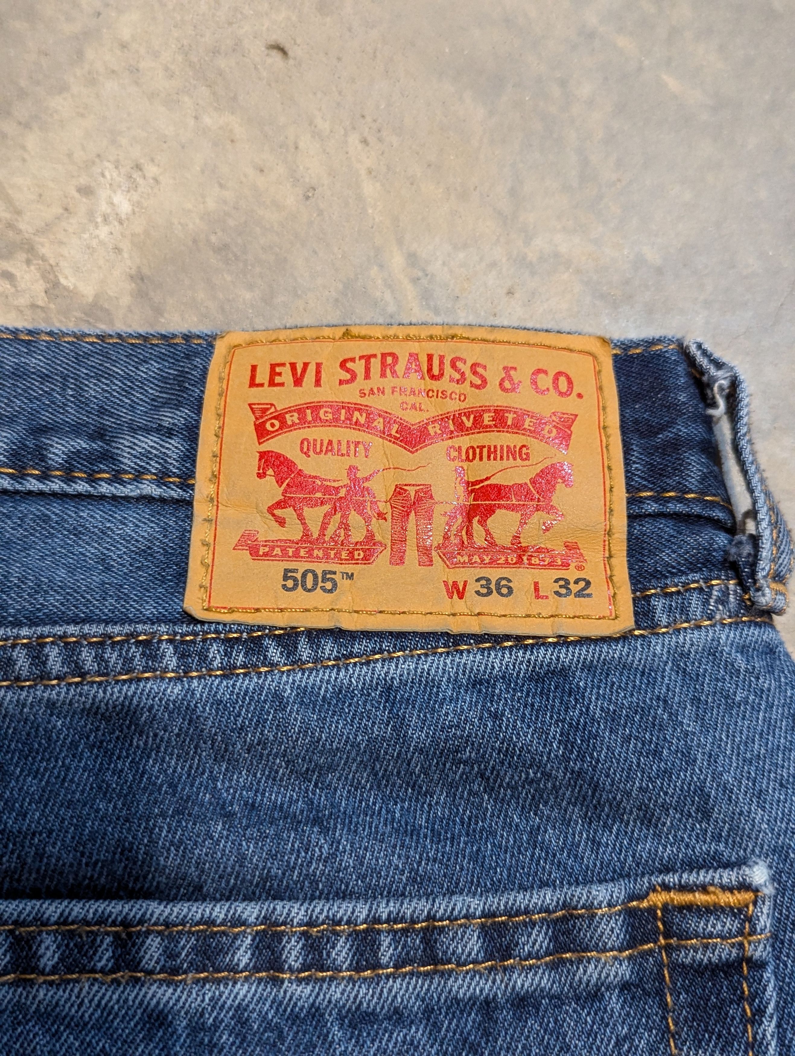 Levi's Levi's 505 denim 36X32 Size US 36 / EU 52 - 3 Thumbnail