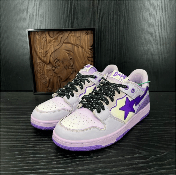 Bape ABATHINGAPE low cut board shoes for men Size US 9 / EU 42 - 1 Thumbnail