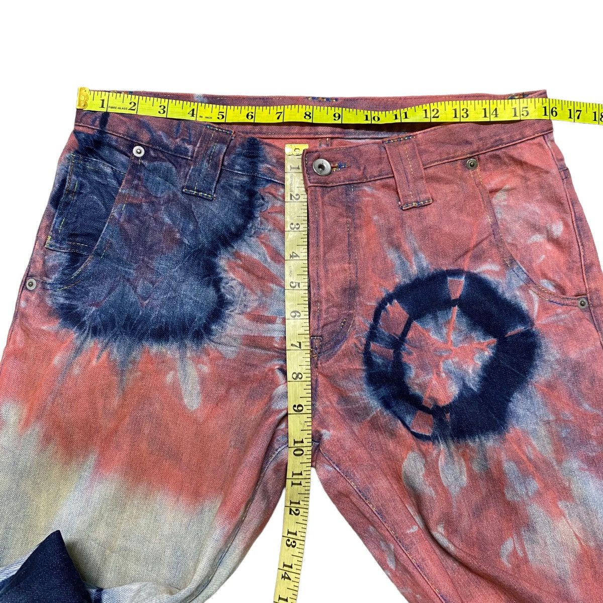 If Six Was Nine Veronica Led Rechwe Denim Flare Jeans Bleach Size US 32 / EU 48 - 19 Thumbnail