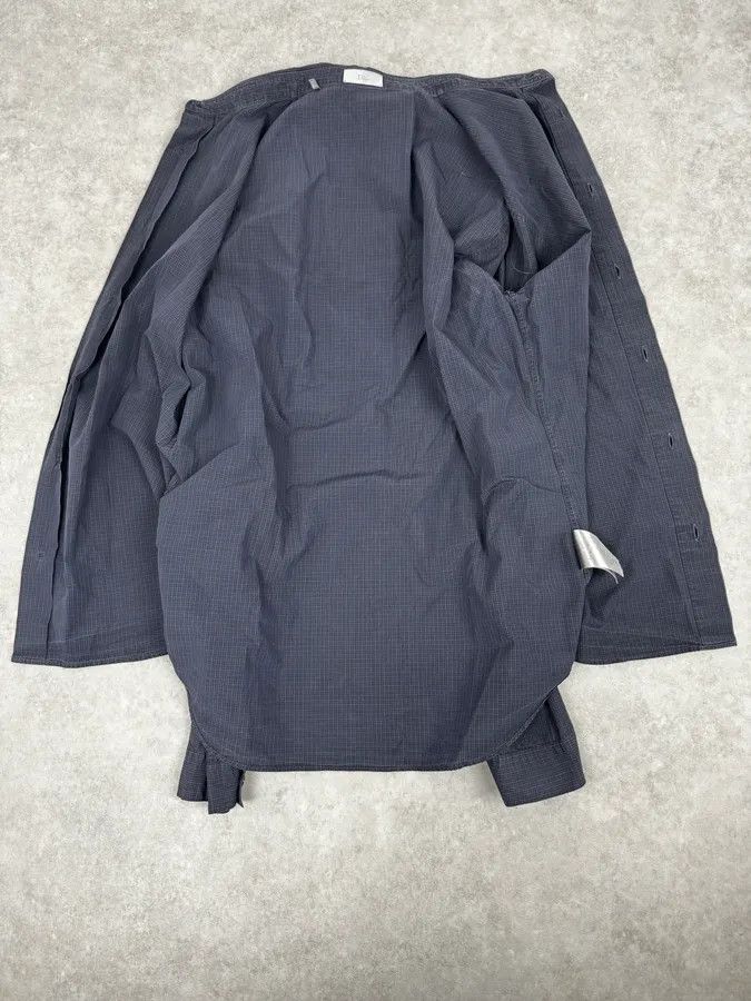Dior AW2012 Dior Navy & Grey Checkered Classy Shirt Size US M / EU 48-50 / 2 - 7 Thumbnail