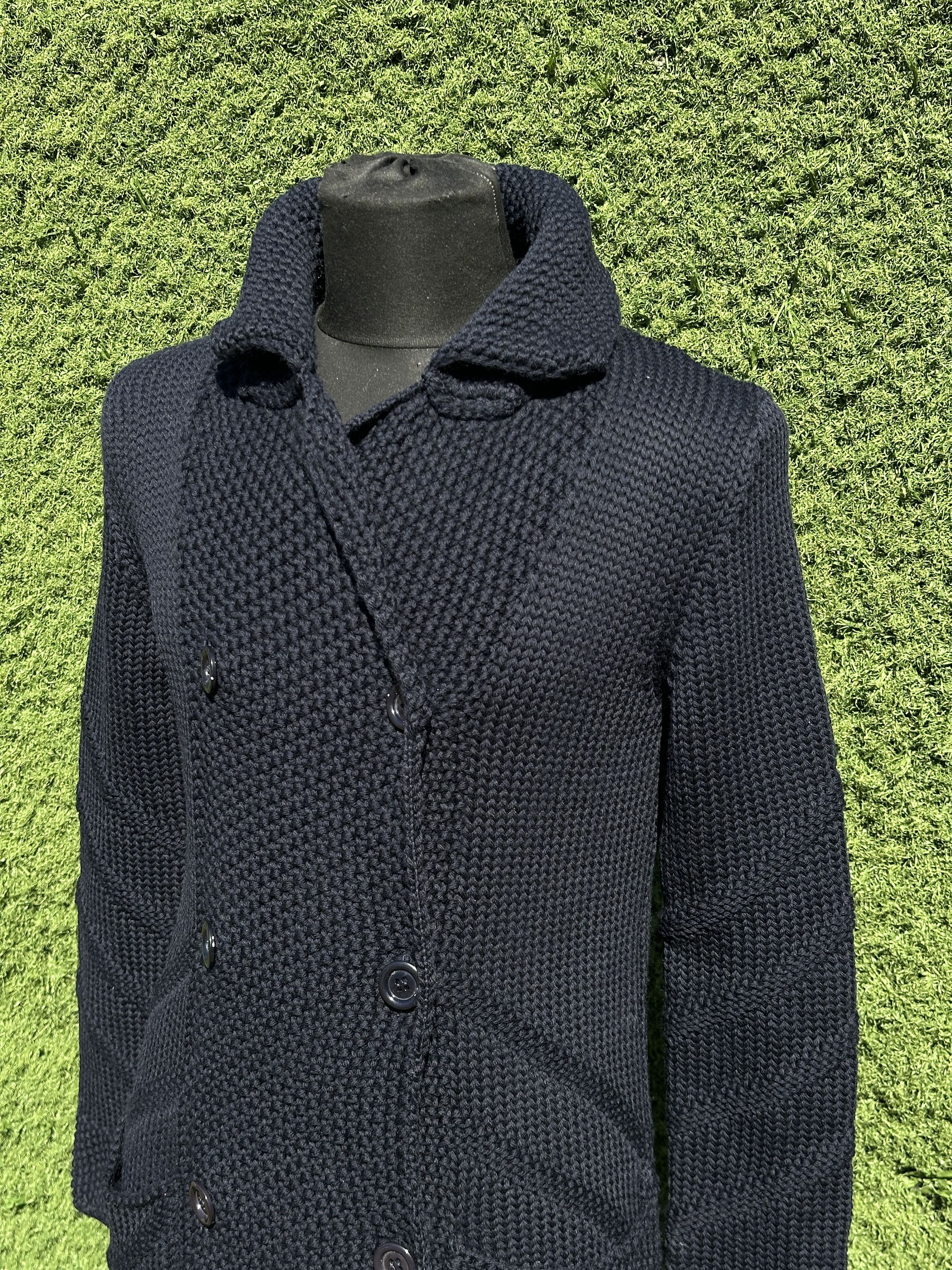 Prada Prada Double Breasted Knit Long Cardigan Coat Wool IT 44 Size M / US 6-8 / IT 42-44 - 8 Thumbnail