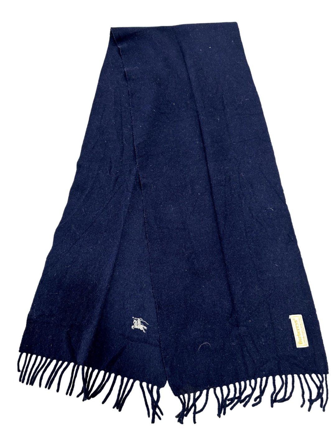 Burberry Burberrys Classic Check Black 100% Lambswool Unisex Scarf Size ONE SIZE - 1 Thumbnail
