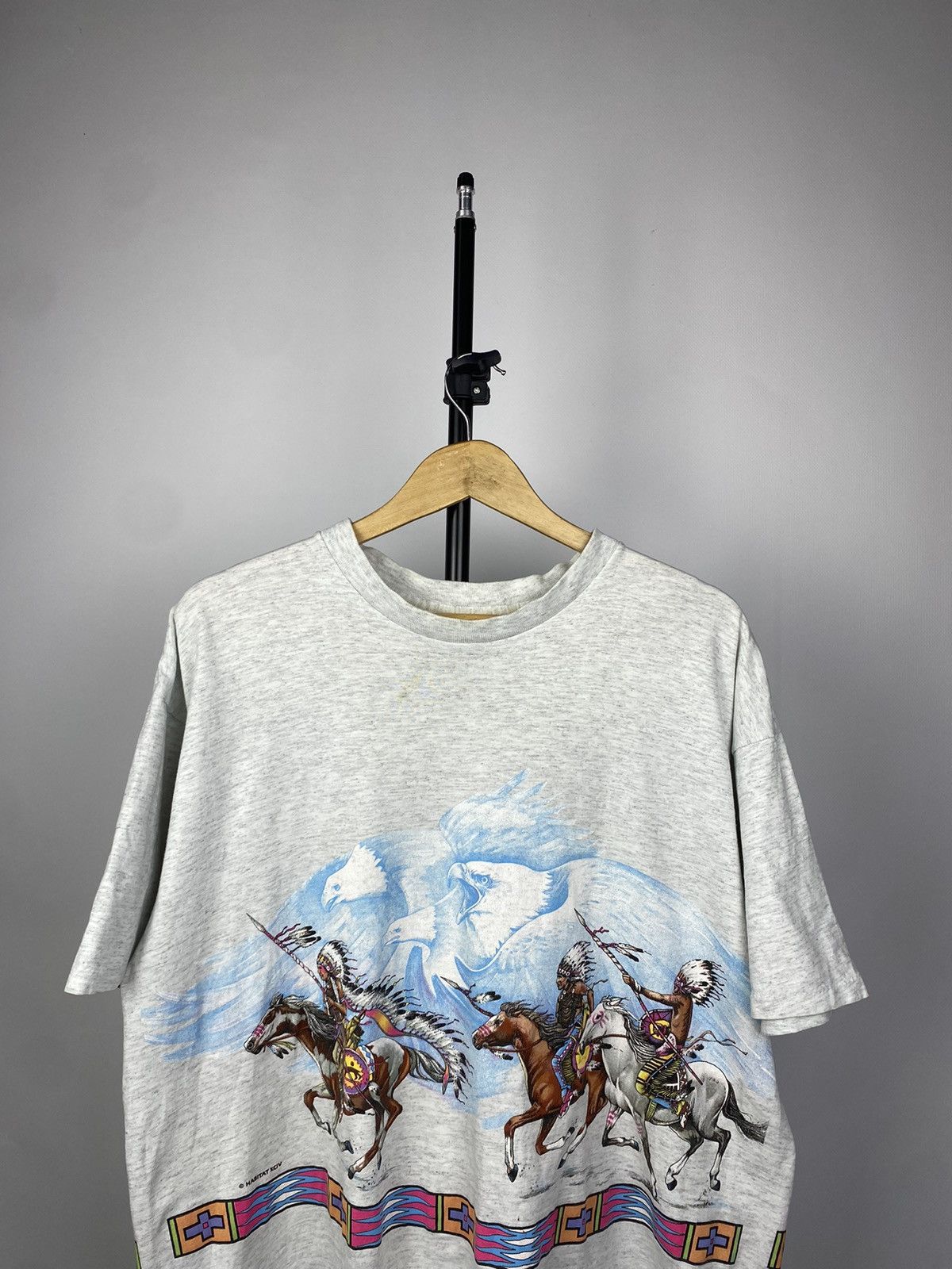 Habitat × Native × Vintage Vintage 1994 Double side USA Native aztec indian 90s Size US XL / EU 56 / 4 - 2 Thumbnail