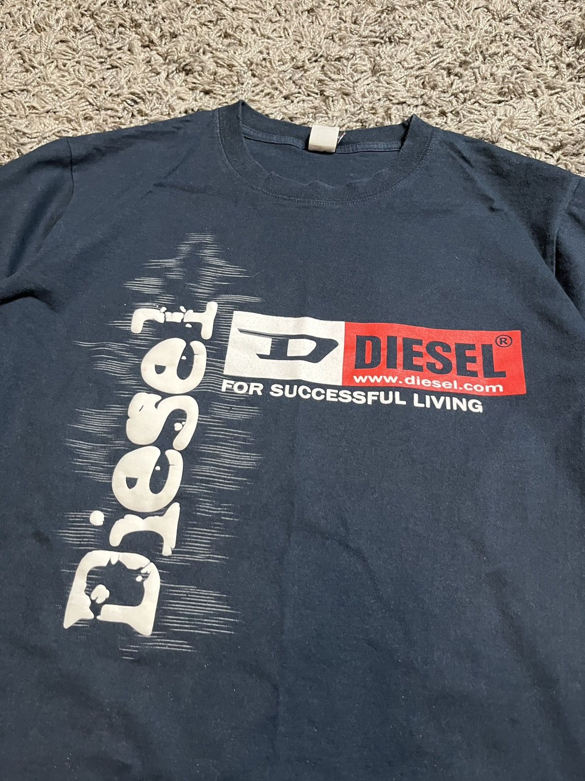 Diesel DIESEL VINTAGE Y2K FADED COTTON T-SHIRT Size US XL / EU 56 / 4 - 3 Thumbnail