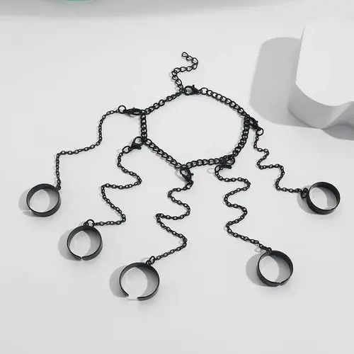 Japanese Brand × Vintage Hip Hop Geometric Chain Open Rings Size ONE SIZE - 2 Thumbnail