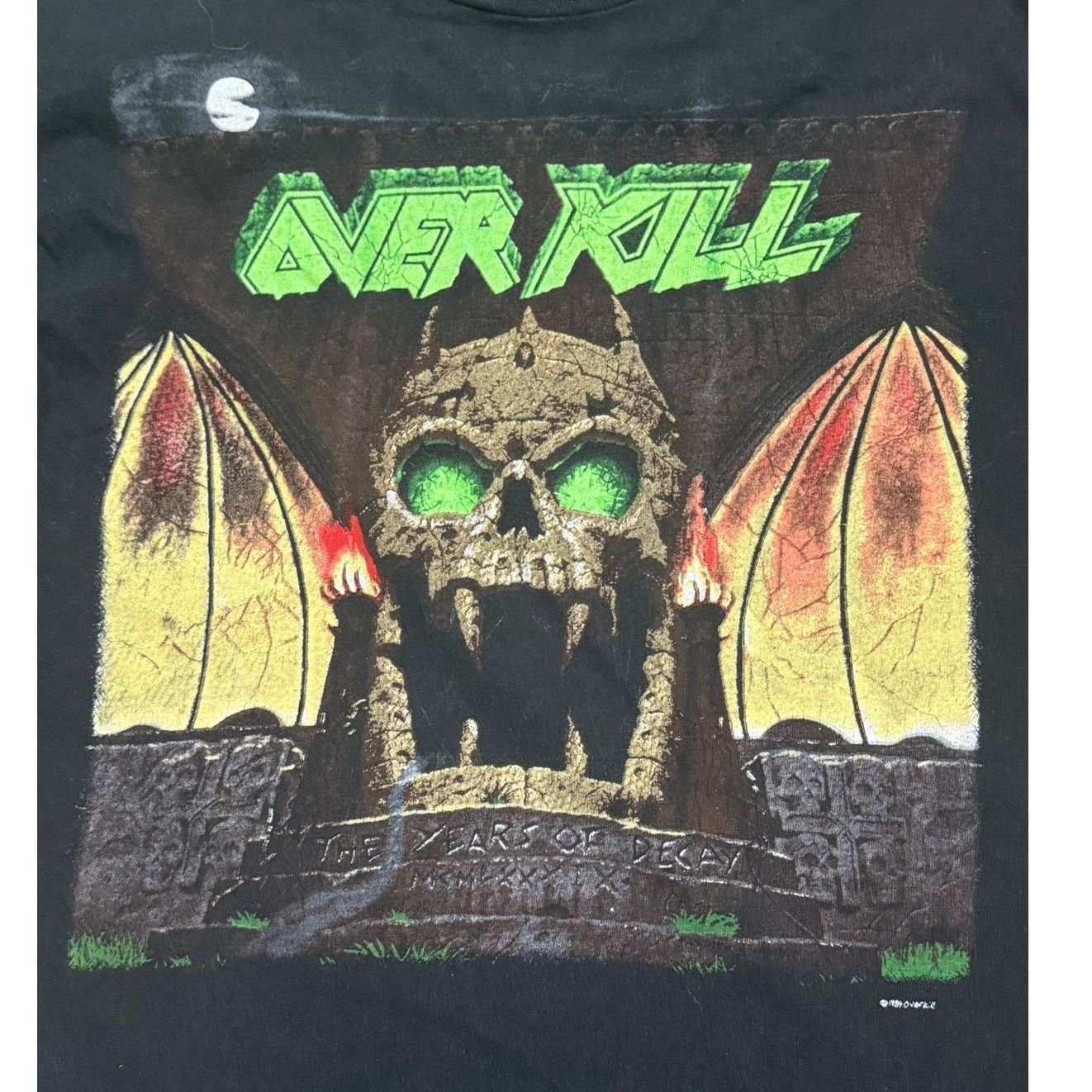 Other Vintage 1989 Overkill Tour band Tee Rare Metal Shirt M/L Size US L / EU 52-54 / 3 - 6 Thumbnail
