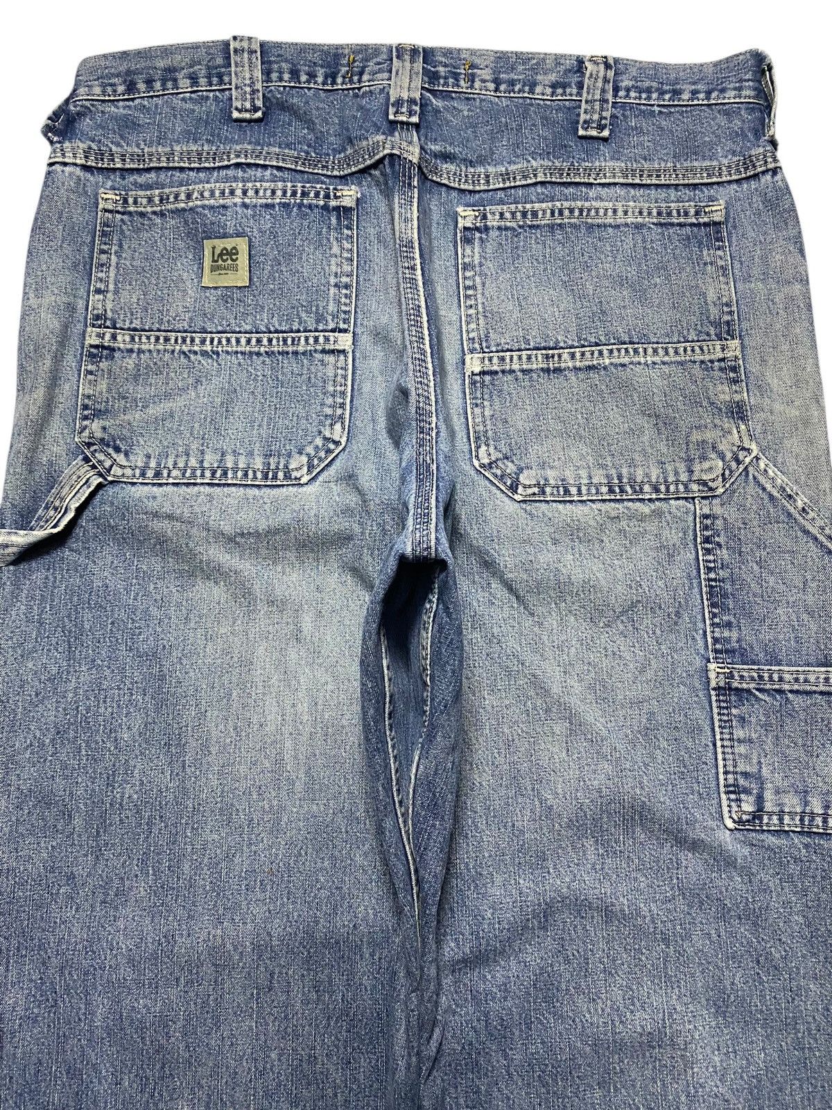 Lee Vintage Lee Carpenter Light Wash Distressed Loose Pants Size US 35 - 4 Thumbnail