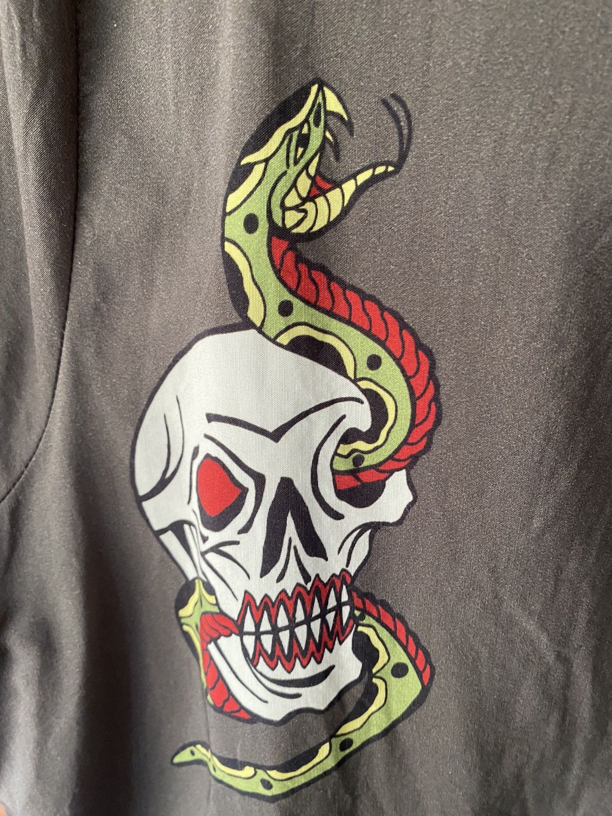 Sun Surf Vtg Cushman Japan Skull and snake pullover shirt Size US M / EU 48-50 / 2 - 7 Thumbnail