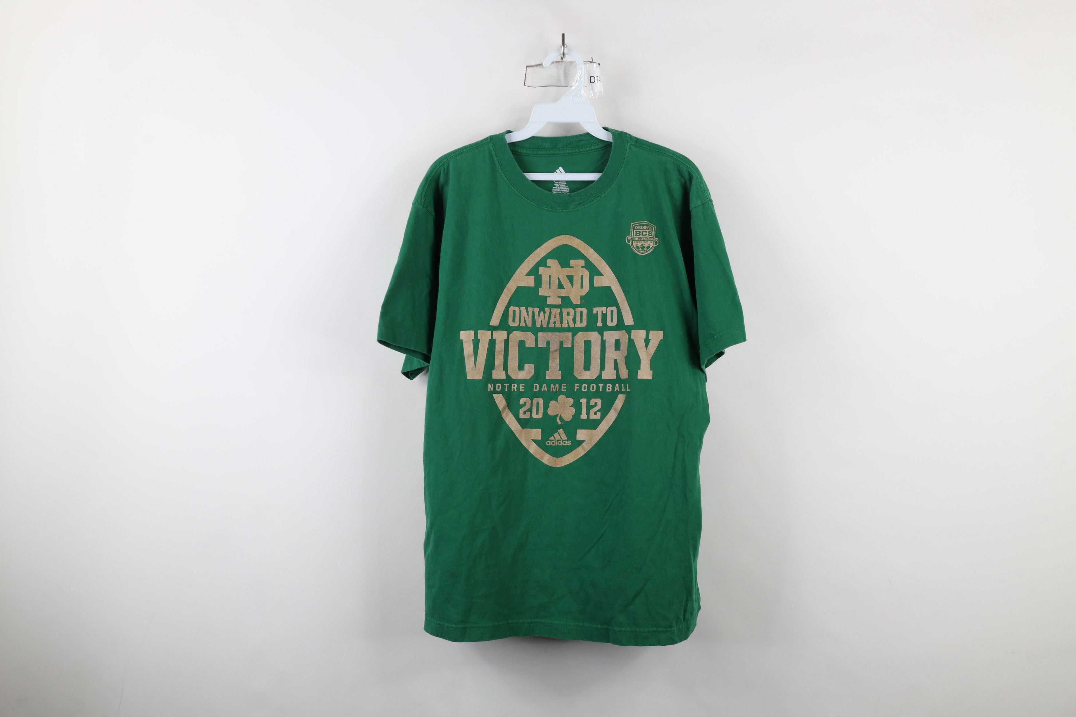 Adidas × Vintage Vintage Adidas Championship Notre Dame Football T-Shirt Size US L / EU 52-54 / 3 - 1 Thumbnail