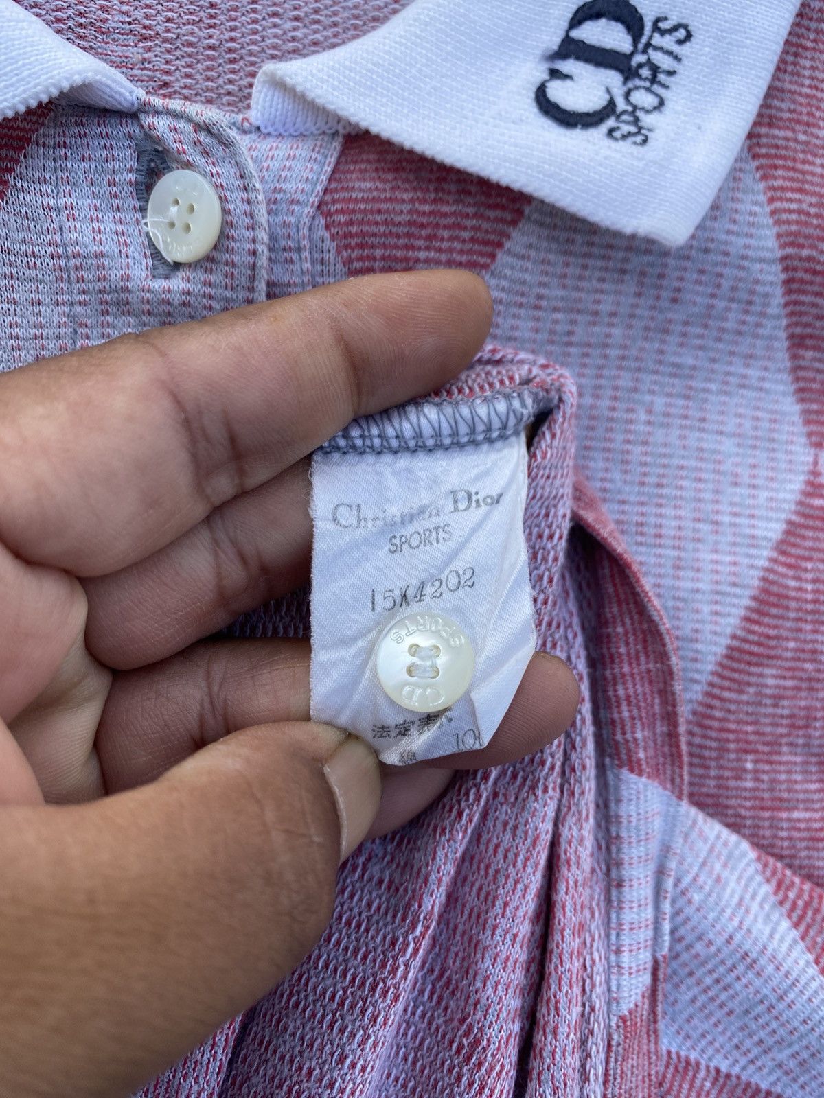 Christian Dior Monsieur Vintage Christian Dior Polo Sports Checked Longsleeve Shirt Size US M / EU 48-50 / 2 - 12 Thumbnail