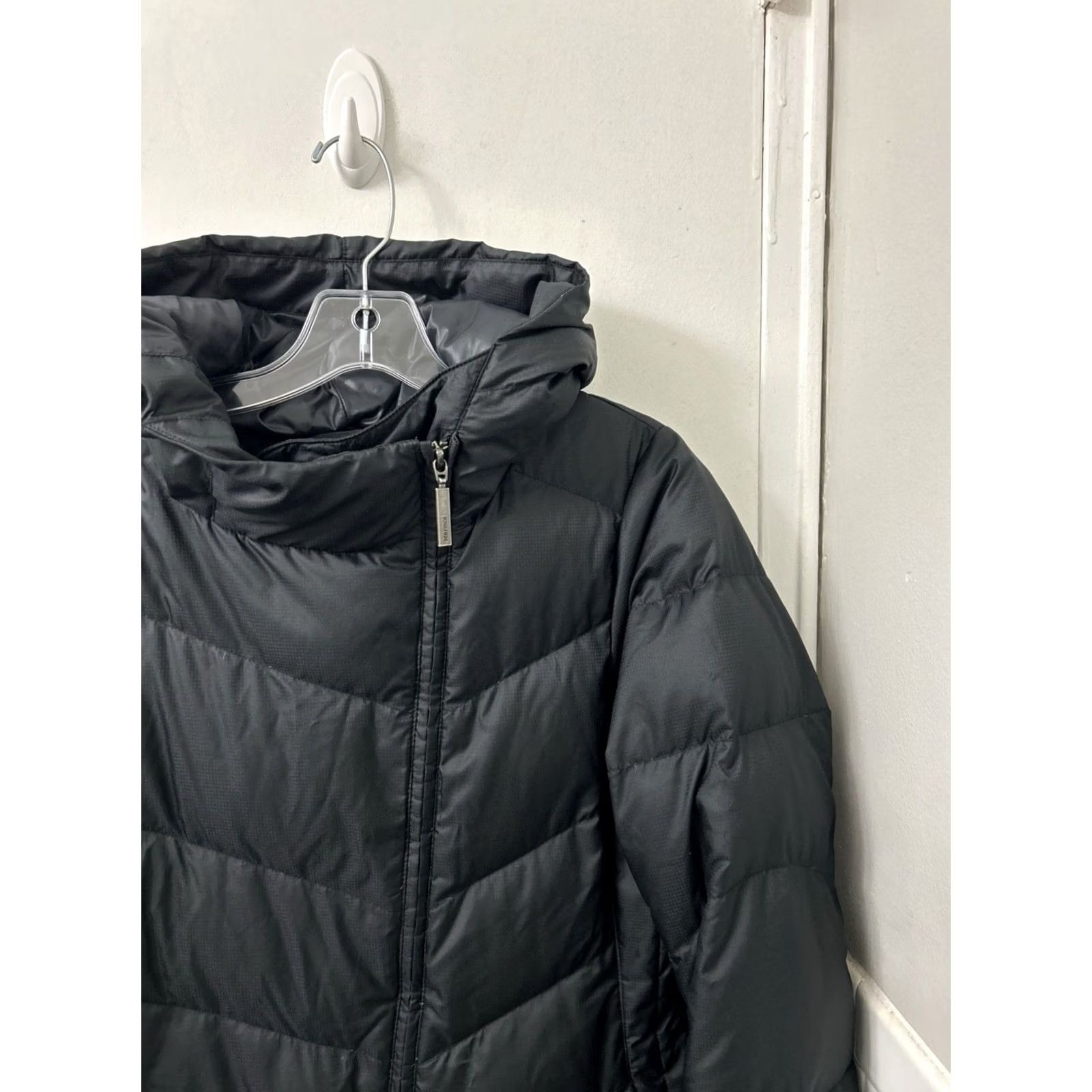 Marmot Marmot Puffer Jacket Womens Medium Black 700 Fill Down Fleece Lined Full Zip L/S Size M / US 6-8 / IT 42-44 - 5 Thumbnail