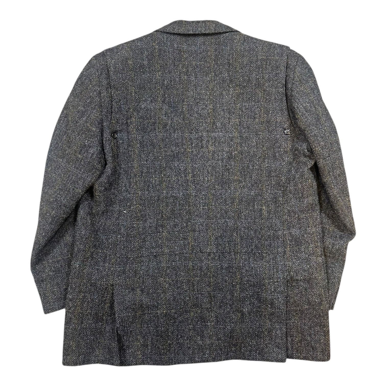 Harris Tweed Papas Harris Tweed Sport Coat Blazer 42R Charcoal Gray Size 42R - 2 Thumbnail