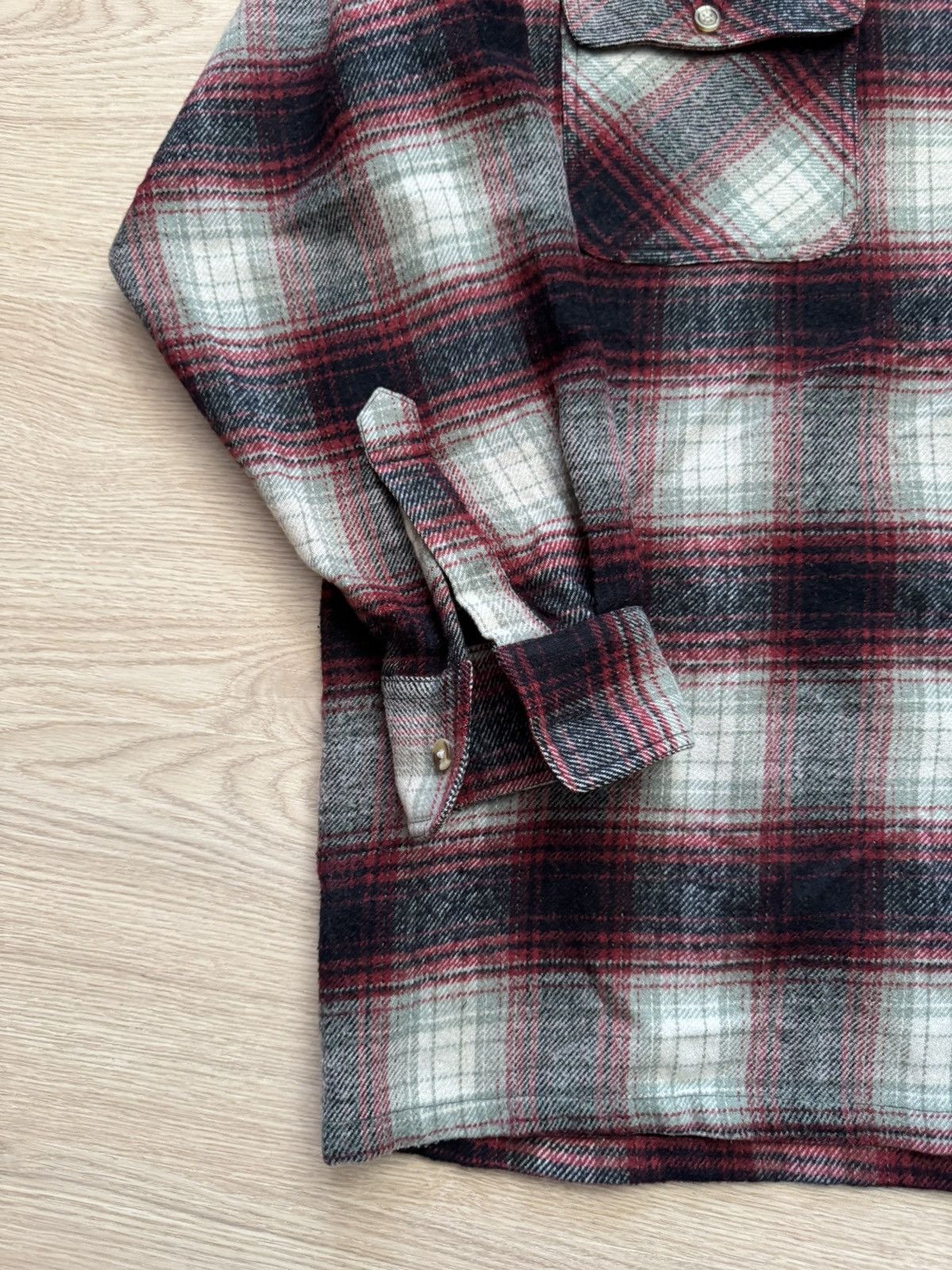 Vintage Vintage 90’s Sunry Japanese Flannel Shirt Size US XL / EU 56 / 4 - 3 Thumbnail