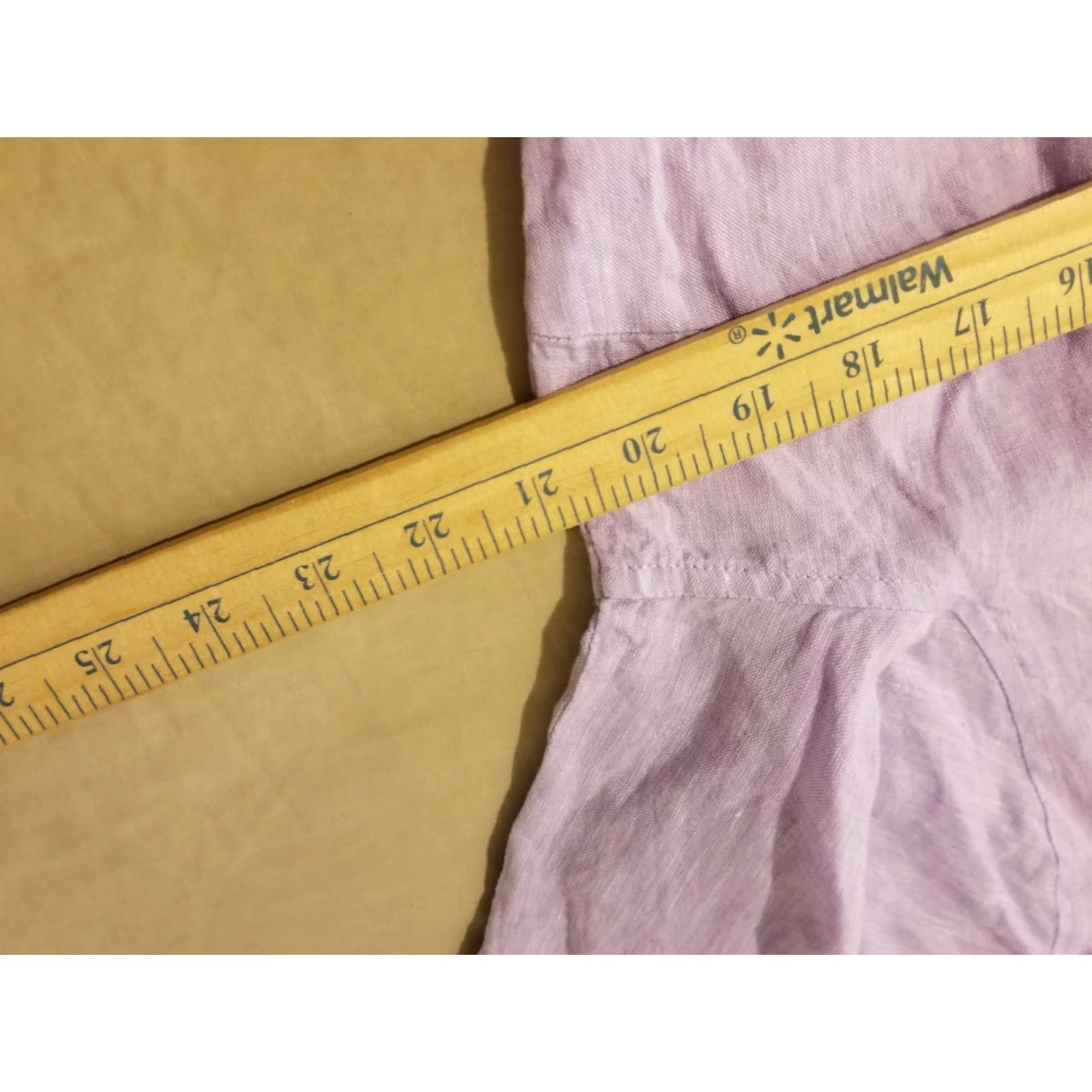 Coldwater Creek VINTAGE Coldwater Creek Blouse Shirt Womens PL Purple Linen Short Dress Size L / US 10 / IT 46 - 4 Thumbnail