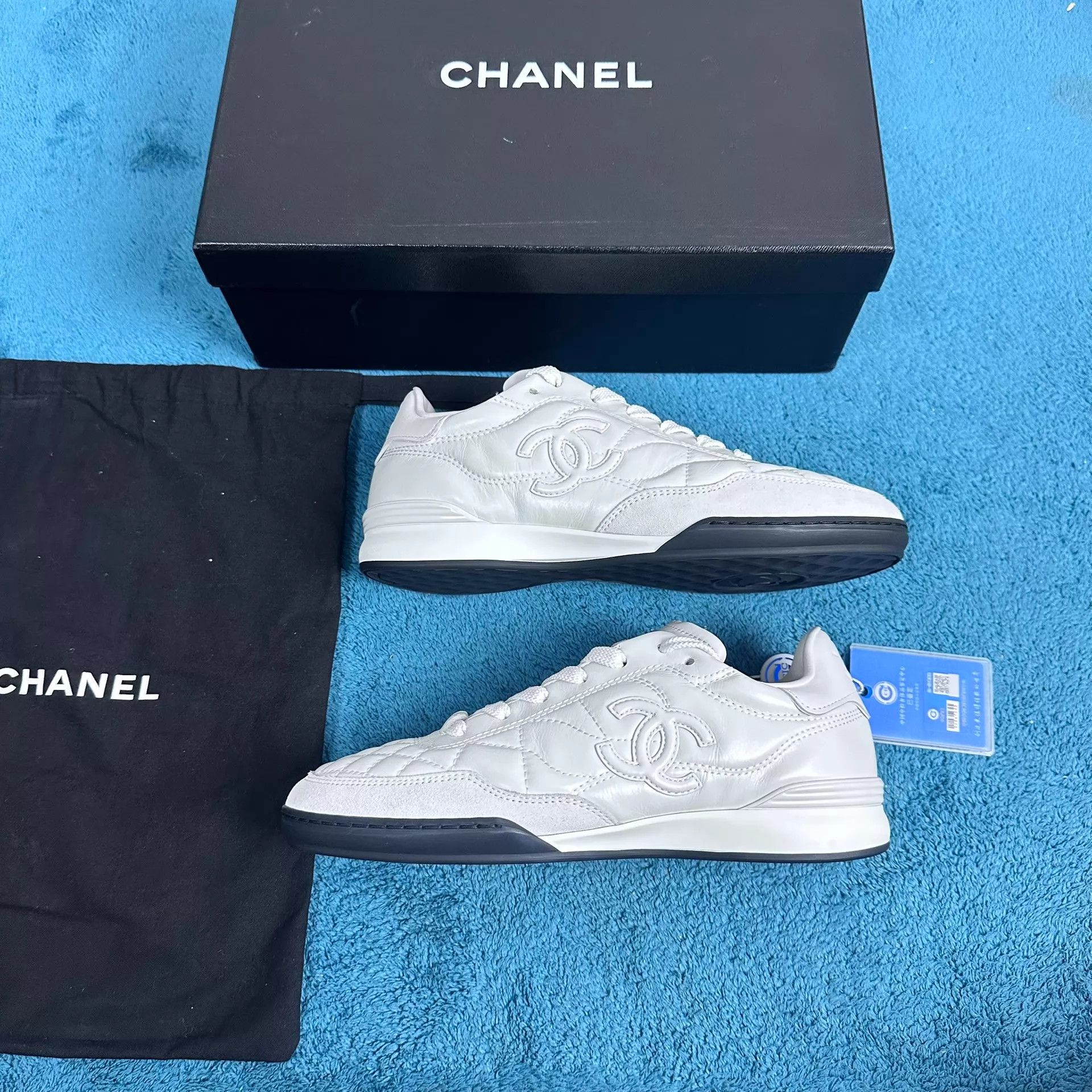 Chanel Chanel 25S White German Trainer 36 Size US 5.5 / IT 35.5 - 2 Thumbnail