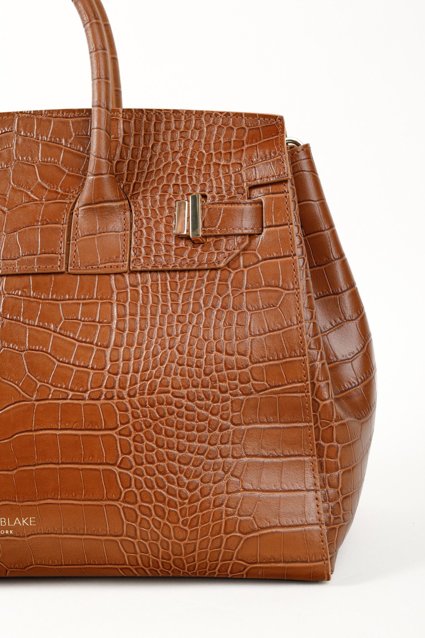 Designer Teddy Blake Gigi Croco Top Handle Leather Handbag Size ONE SIZE - 6 Thumbnail