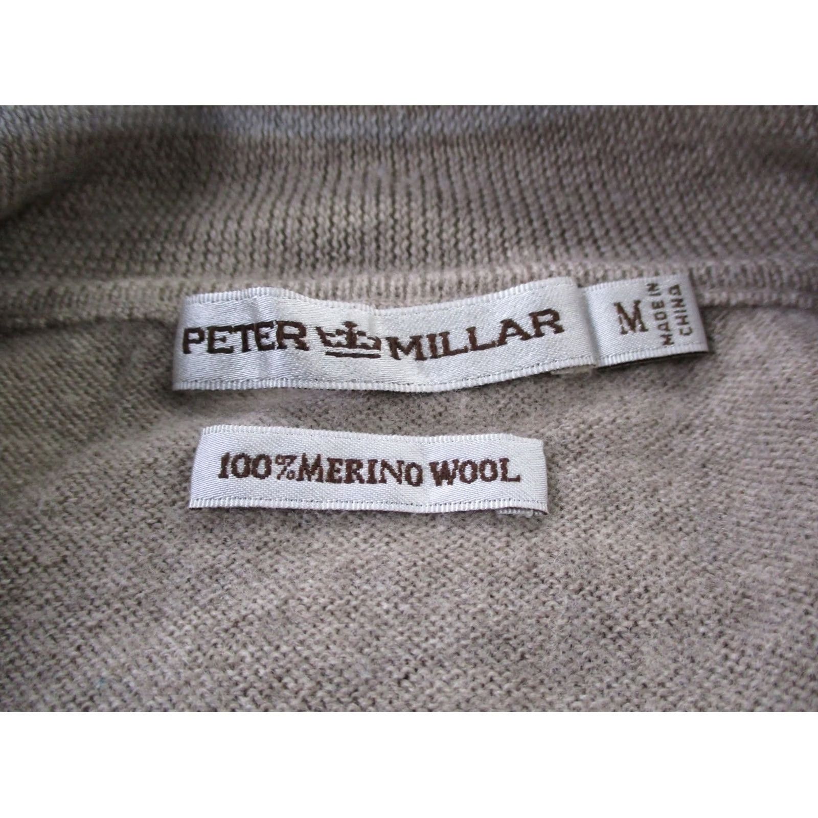 Peter Millar Peter Millar Sweater Men M Beige Merino Wool Pullover Golf Preppy Stretch Sport Shirt Size US M / EU 48-50 / 2 - 6 Thumbnail