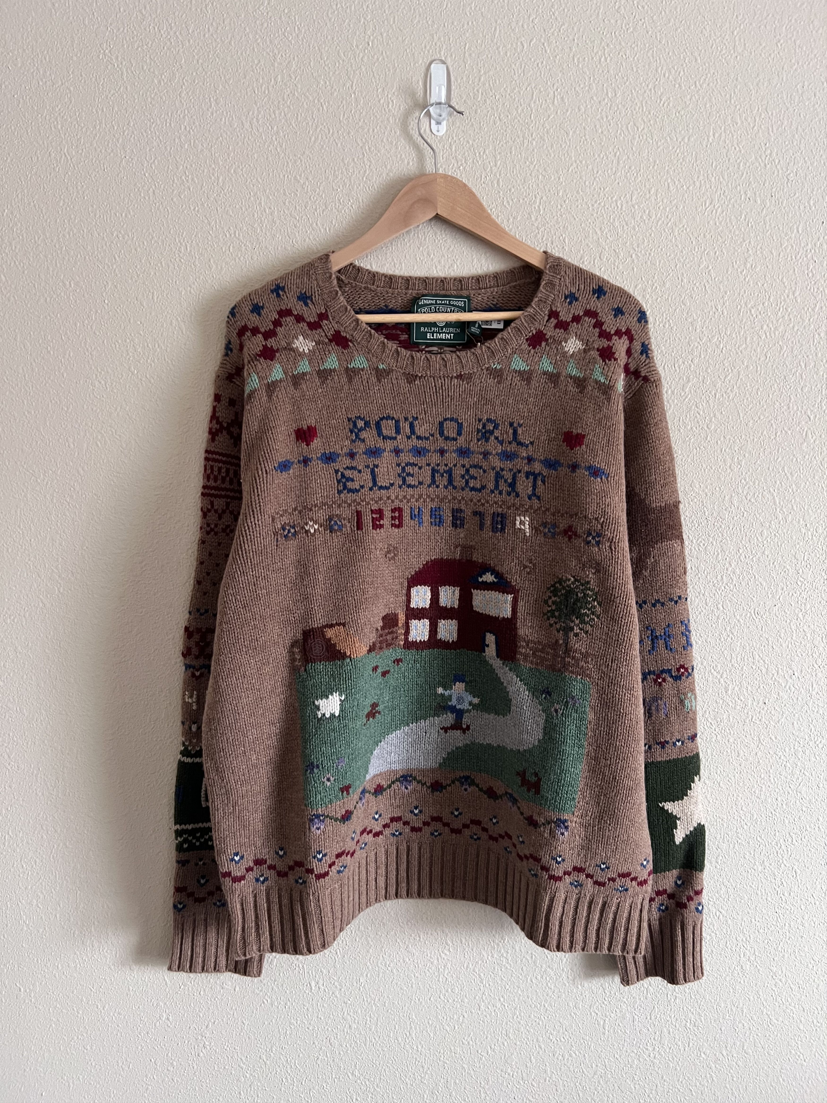 Polo Ralph Lauren Element Wool Sweater in Brown