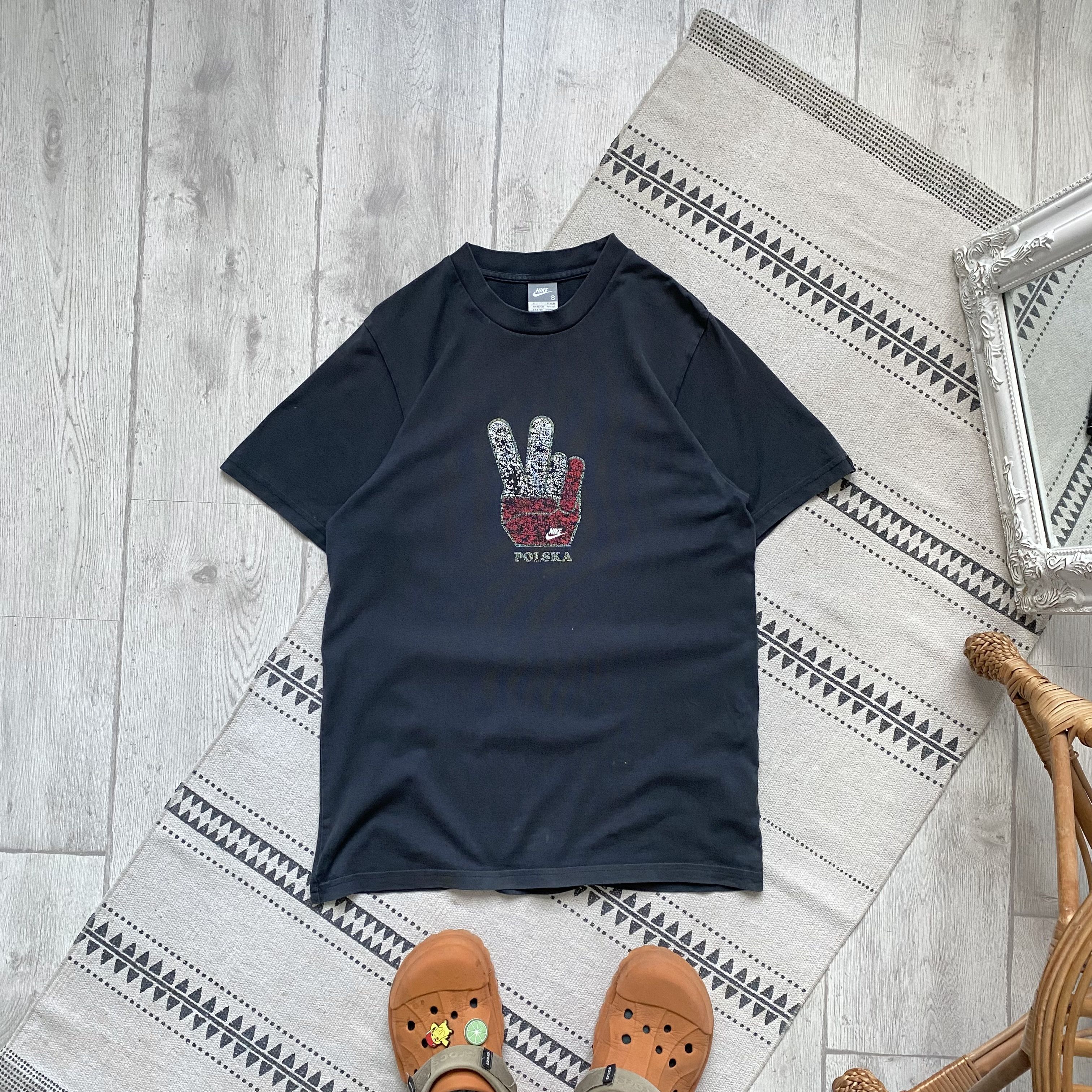 Nike ⚽️ Vintage 00s Faded Nike Poland logo Tee Distressed logo Size US XS / EU 42 / 0 - 1 Thumbnail