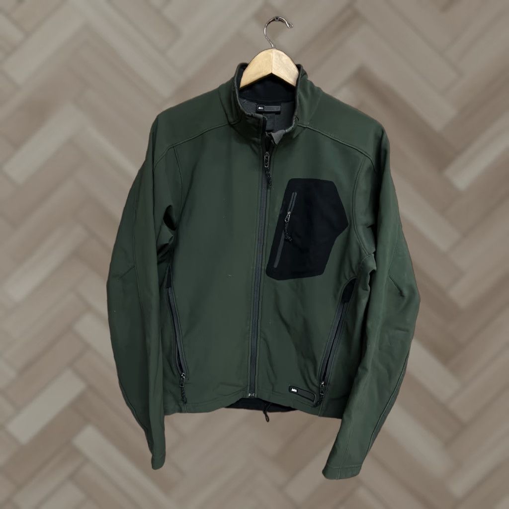 Vintage REI Mens Green Full Zip Outdoor Nylon Jacket Size Medium Fleece Lined Size US M / EU 48-50 / 2 - 1 Thumbnail