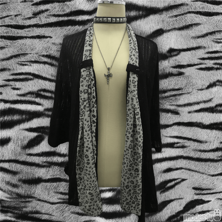 Other Reormix - black leopard print coat Size US XL / EU 56 / 4 - 1 Thumbnail