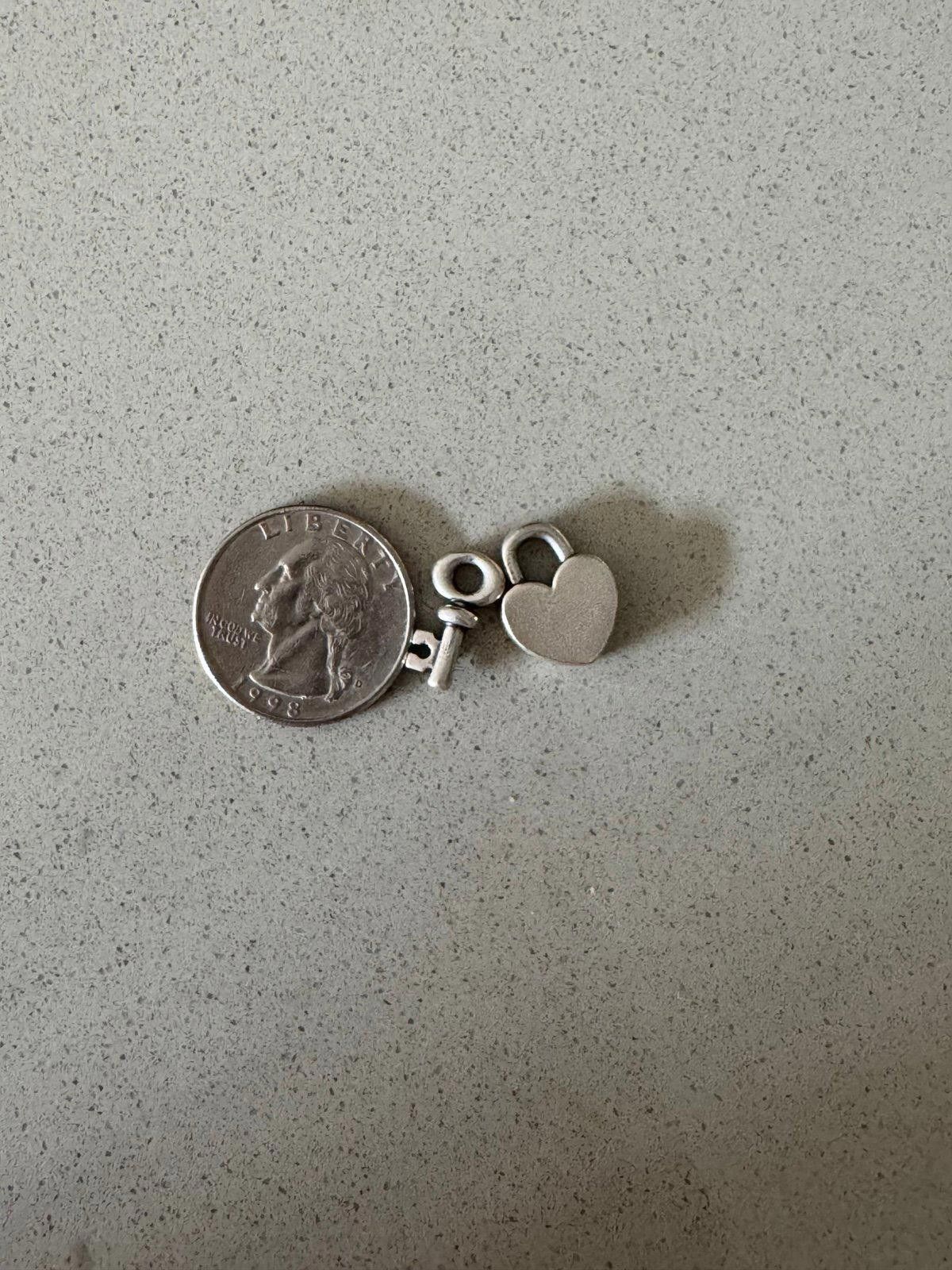 Designer James Avery Sterling Silver 925 “My Heart is Yours” Charm Size ONE SIZE - 4 Thumbnail